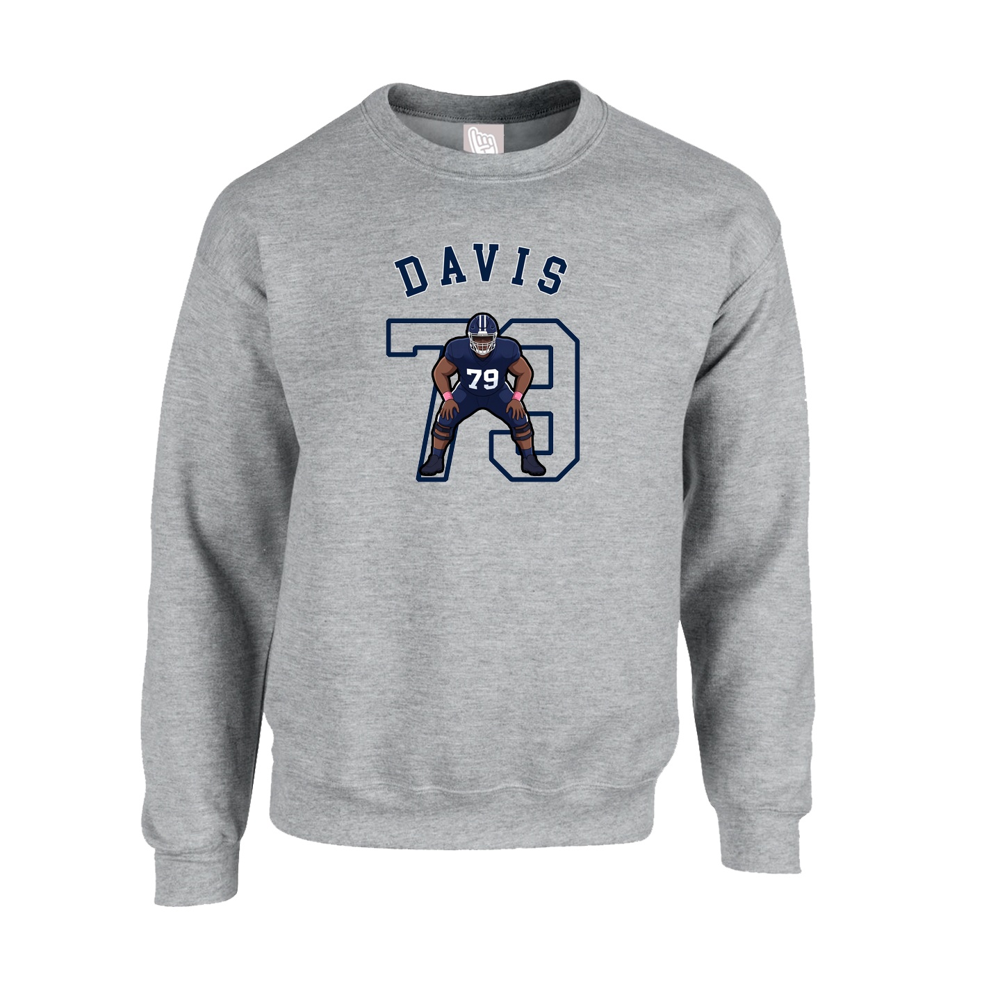 Fleece Crew — Shirsey Arch in Grey