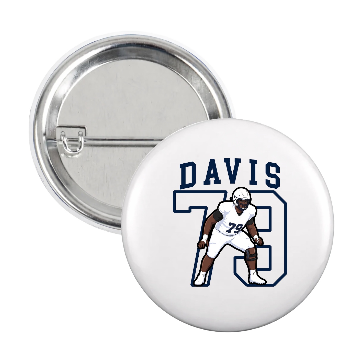 Game Day Button — Shirsey in White