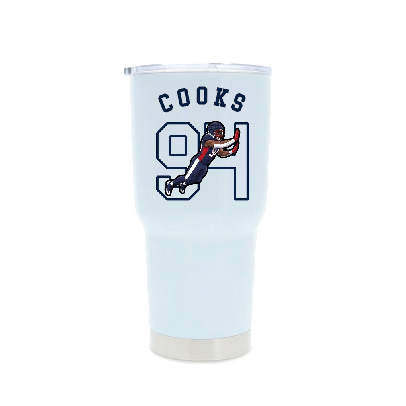30oz Stainless Steel Tumbler — Shirsey Arch in White