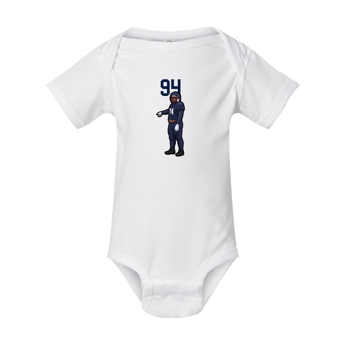 Baby Onesie — Number Top in White