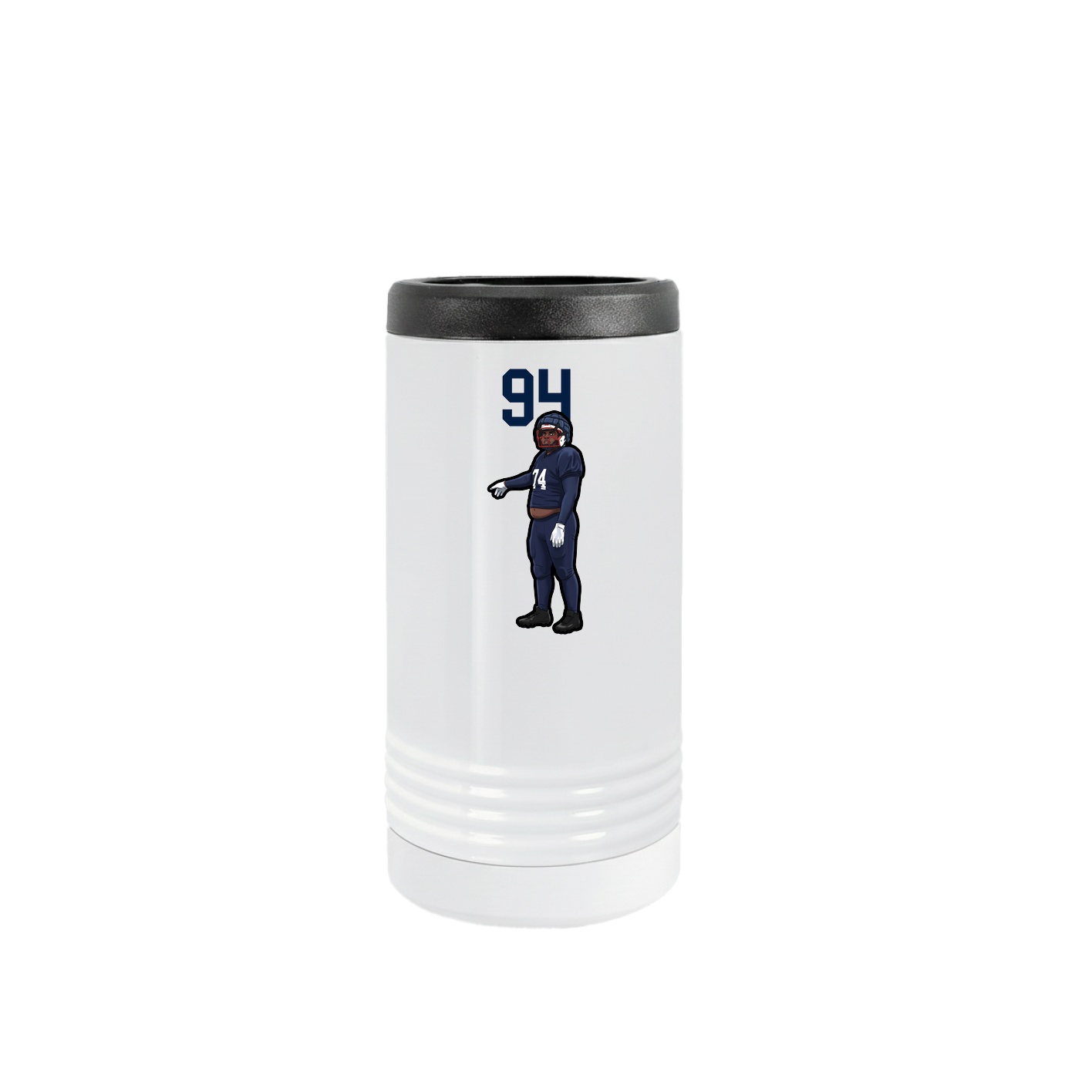 Slim Beverage Holder — Number Top in White