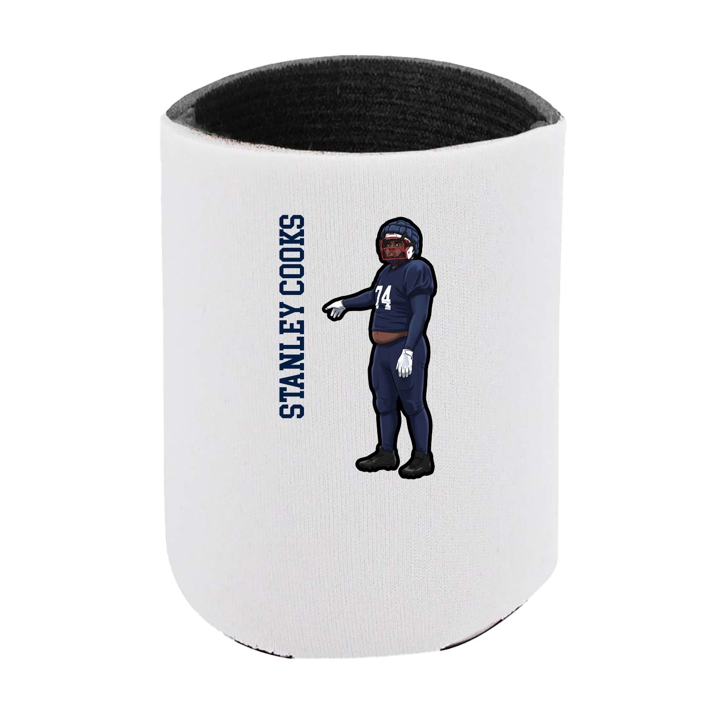 Can Holder — Name Vertical in White