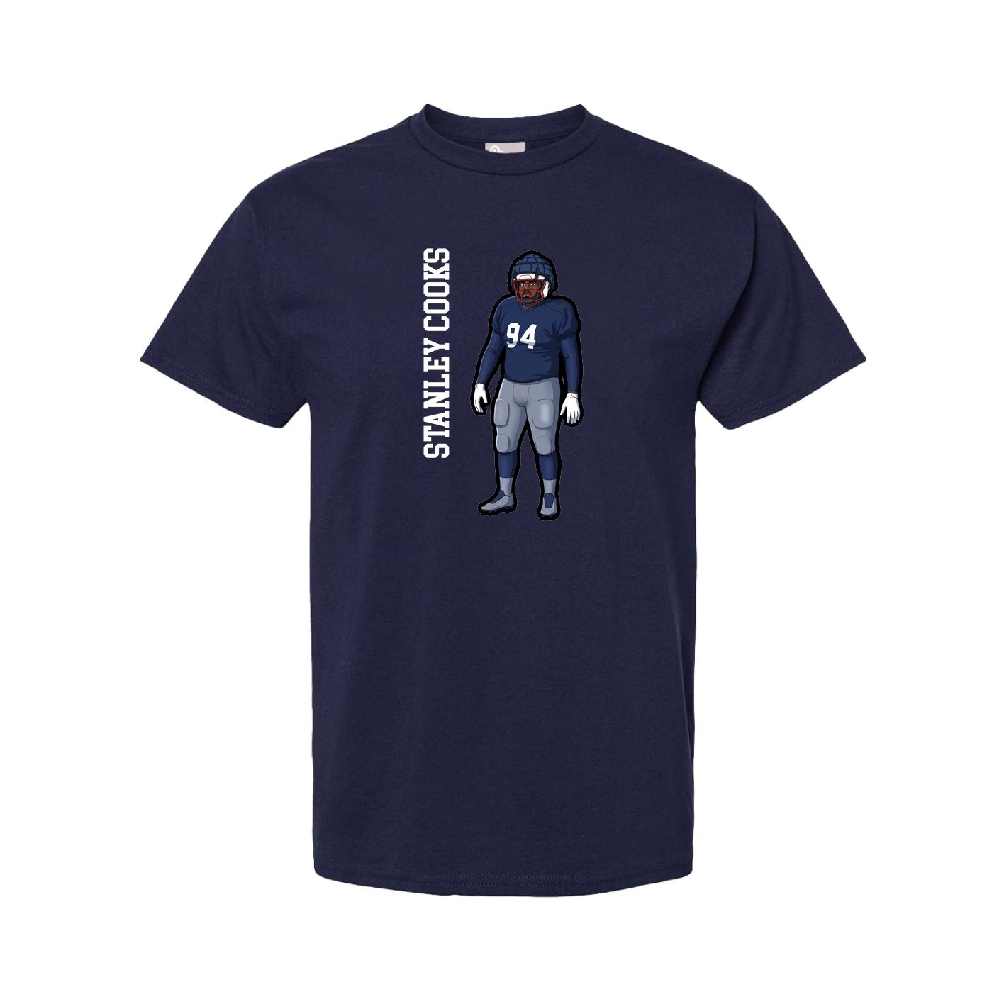 Youth Tee — Name Vertical in Navy