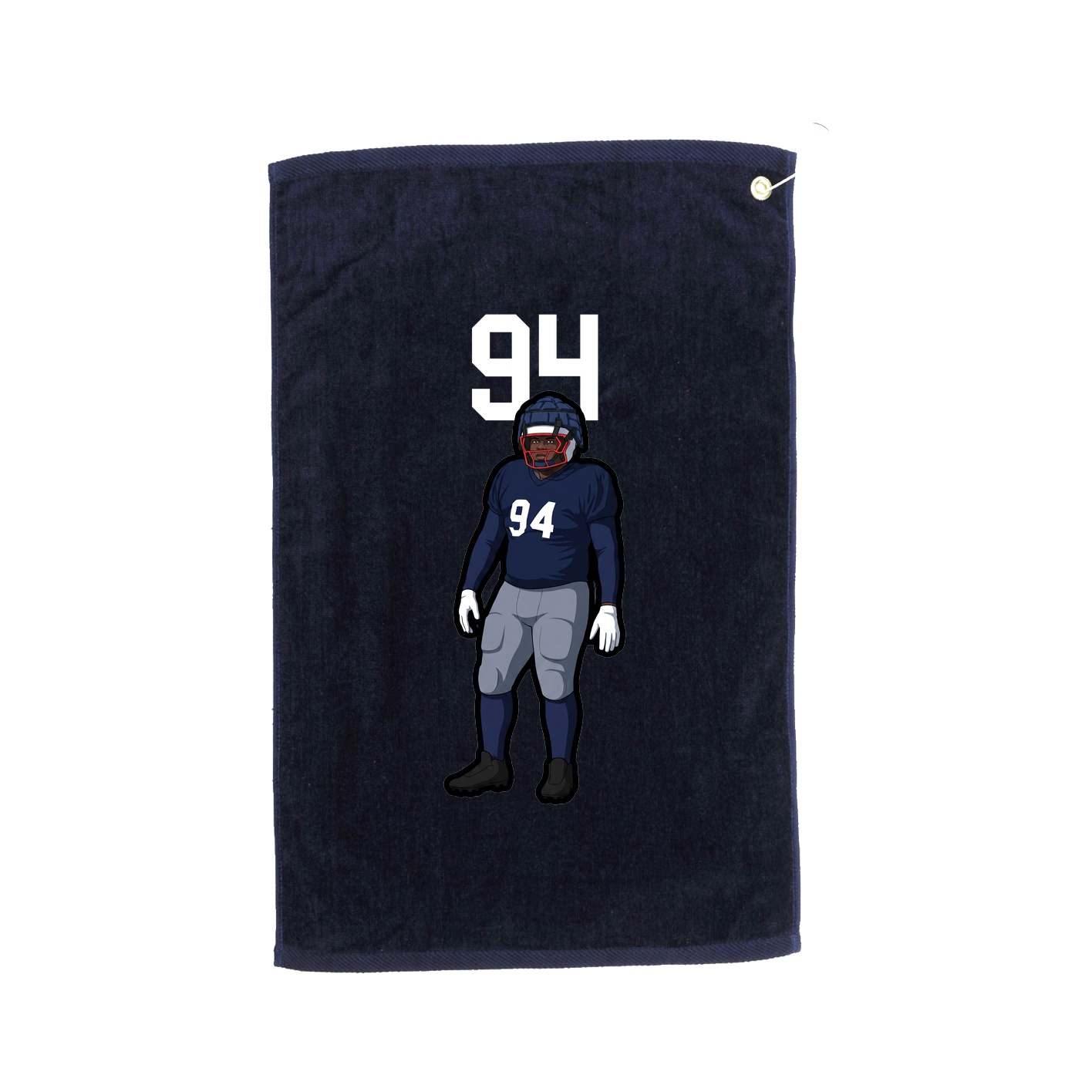 Golf Towel — Number Top in Navy