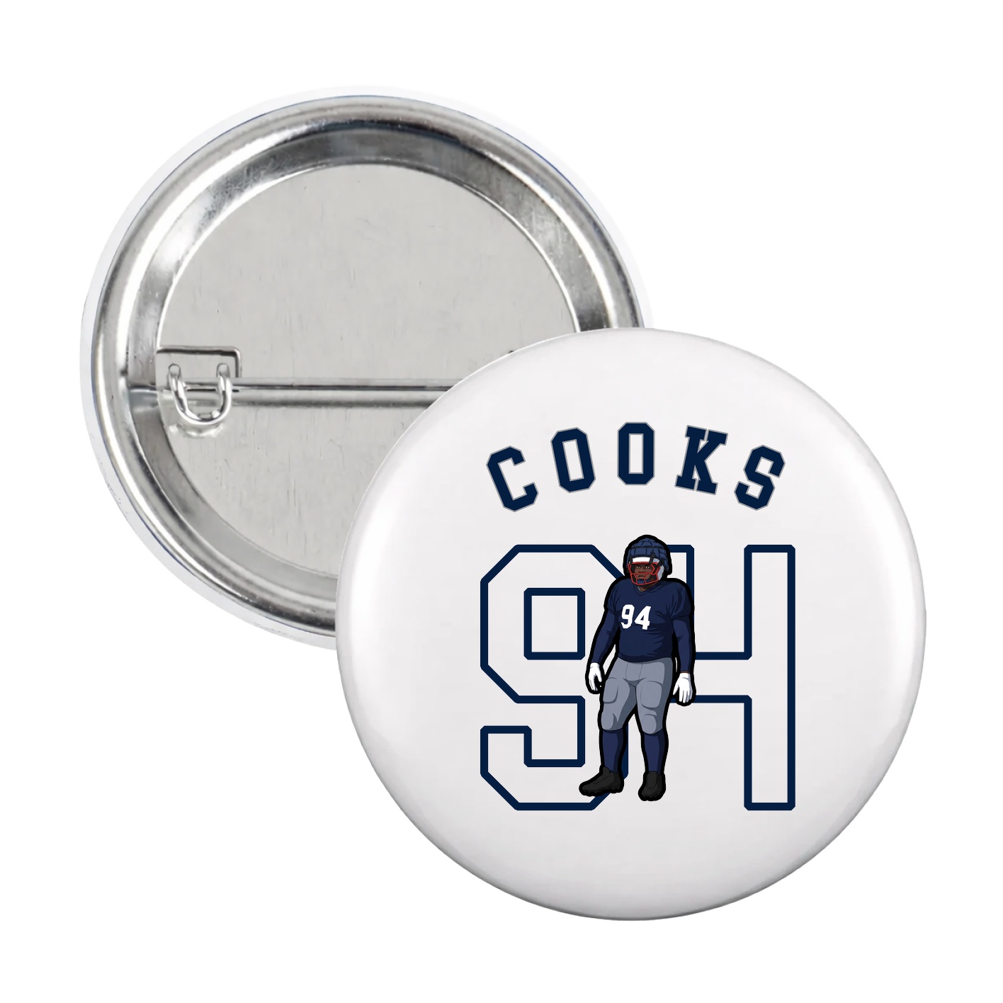 Game Day Button — Shirsey Arch in White