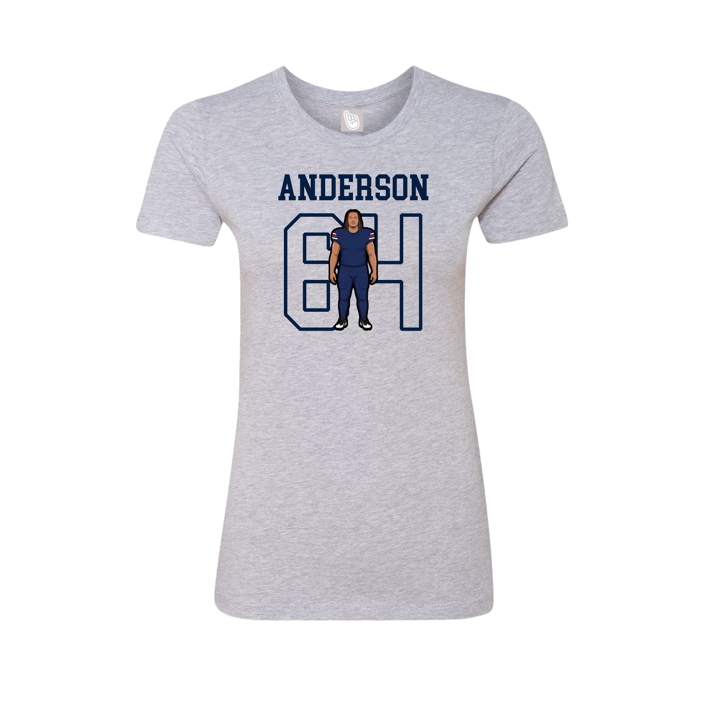 Fitted Women's Tee — Shirsey in Grey