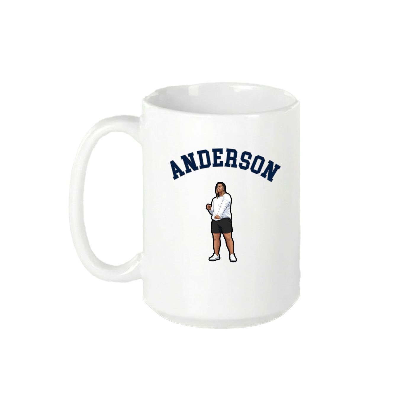 15oz Coffee Mug — Shirsey Arch in White