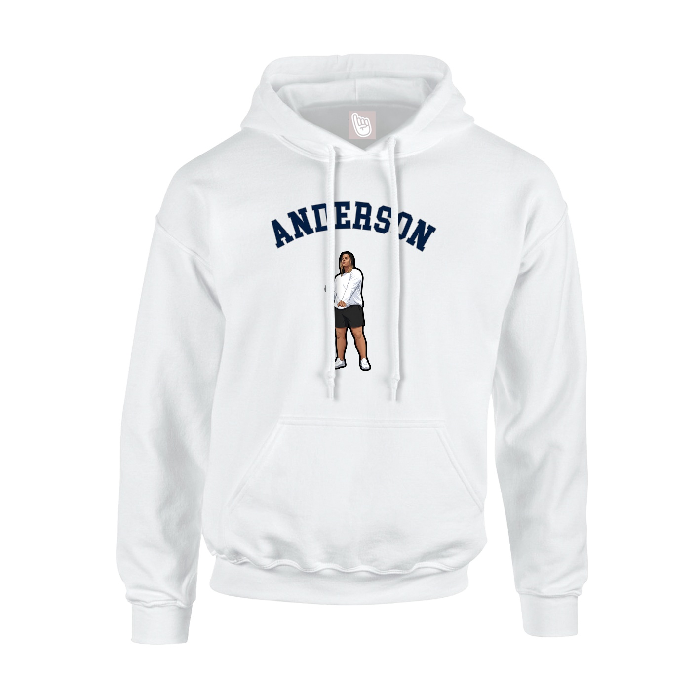 Youth Hoodie — Shirsey Arch in White