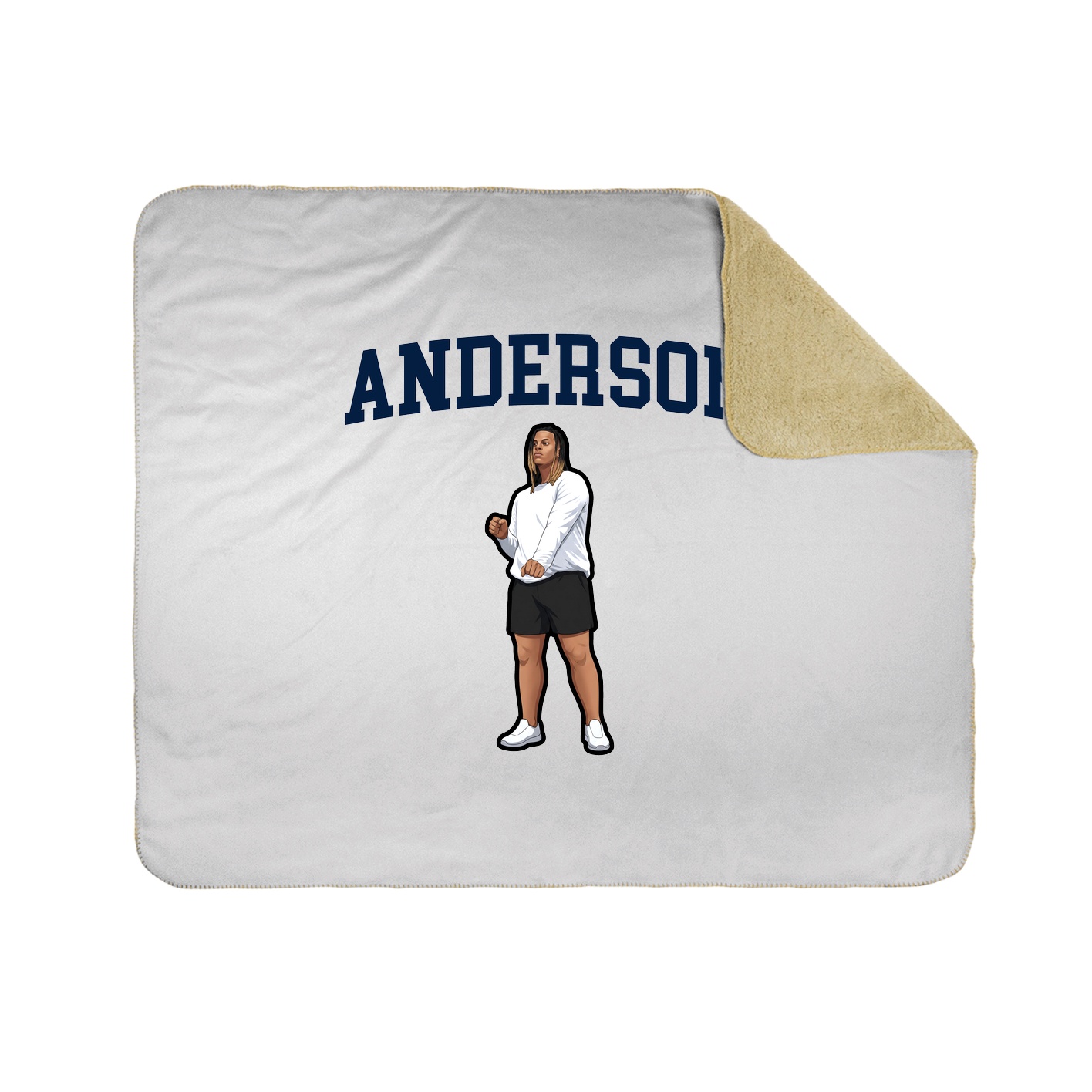 Throw Blanket — Shirsey in White