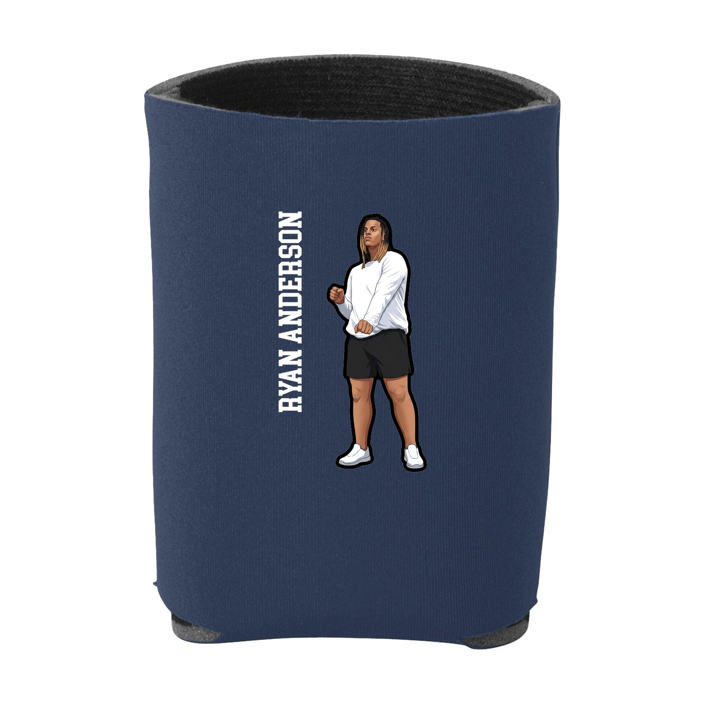Can Holder — Name Vertical in Navy
