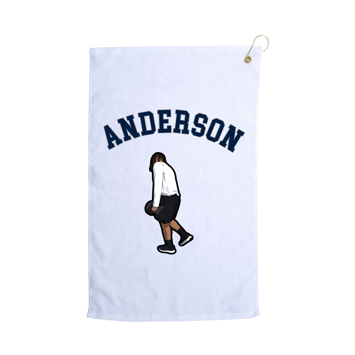 Golf Towel — Shirsey Arch in White