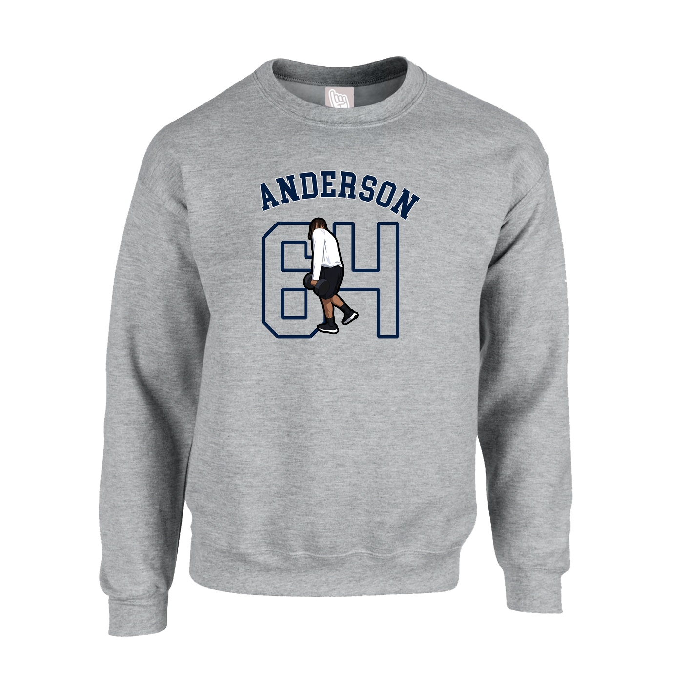 Fleece Crew — Shirsey Arch in Grey