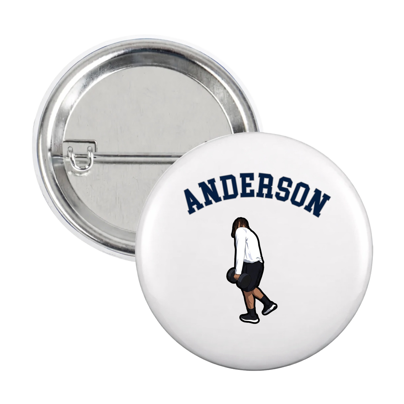 Game Day Button — Shirsey Arch in White