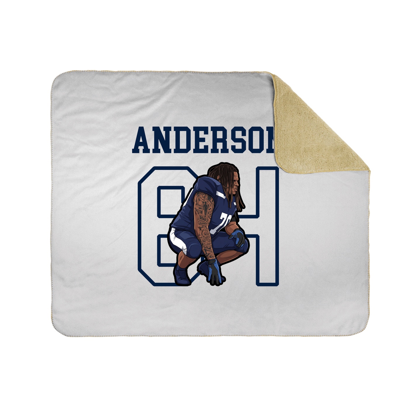 Throw Blanket — Shirsey in White