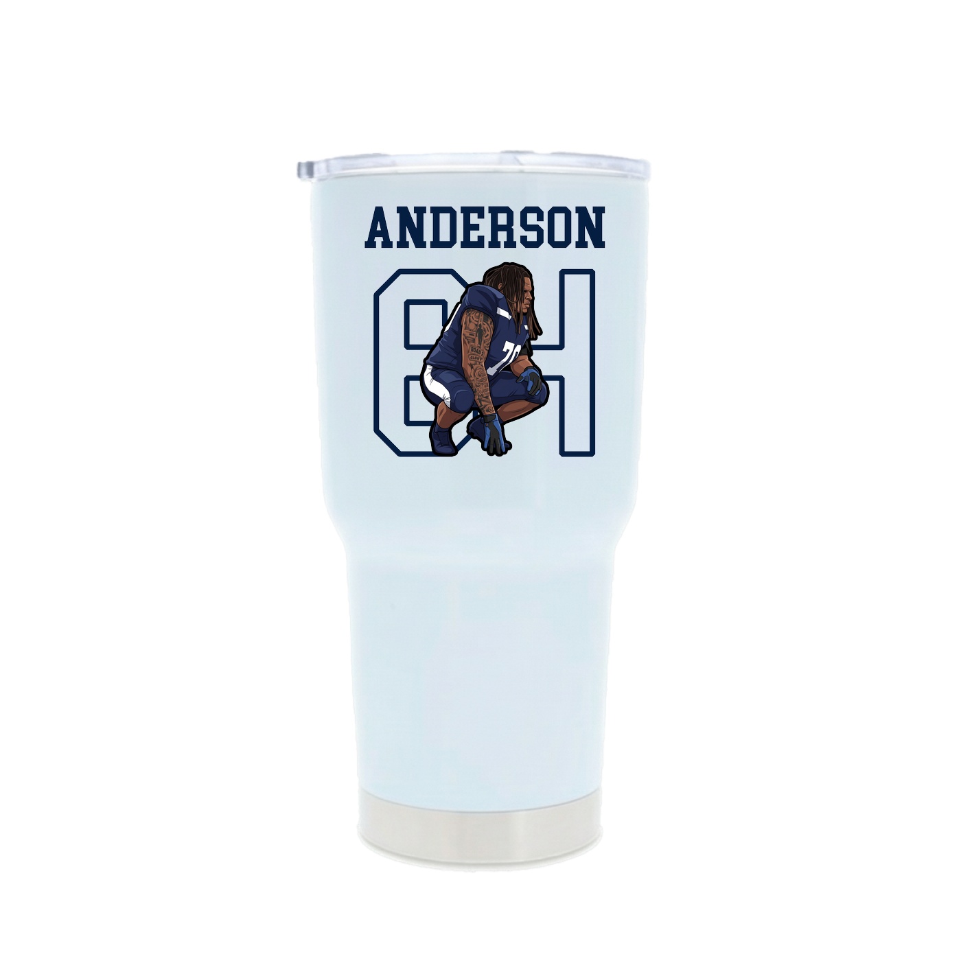 30oz Stainless Steel Tumbler — Shirsey in White