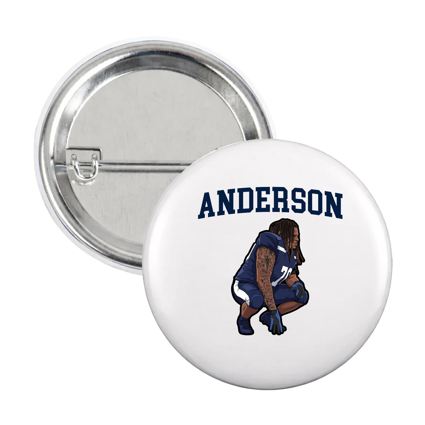 Game Day Button — Shirsey in White