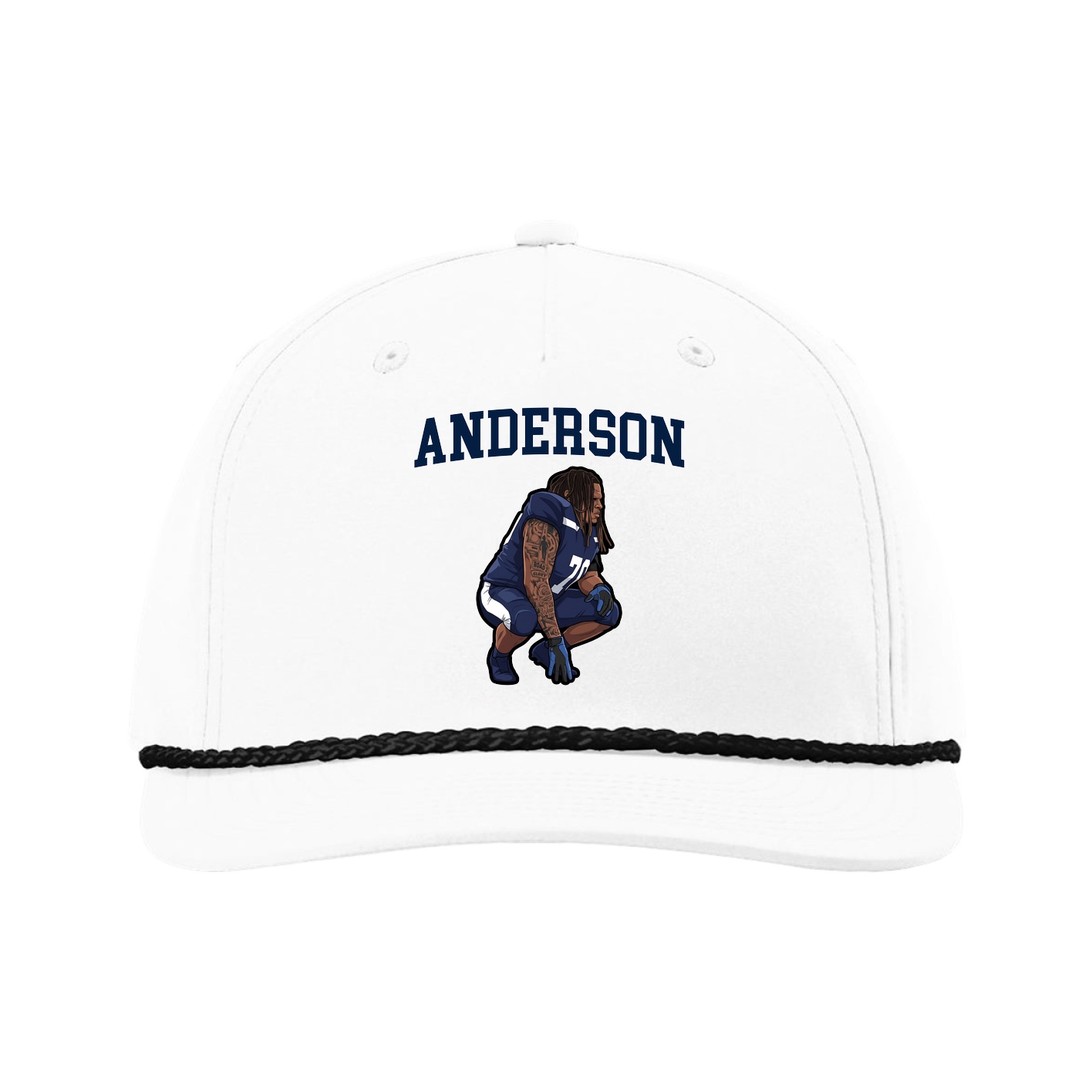 Five-Panel Classic Rope Cap — Shirsey in White