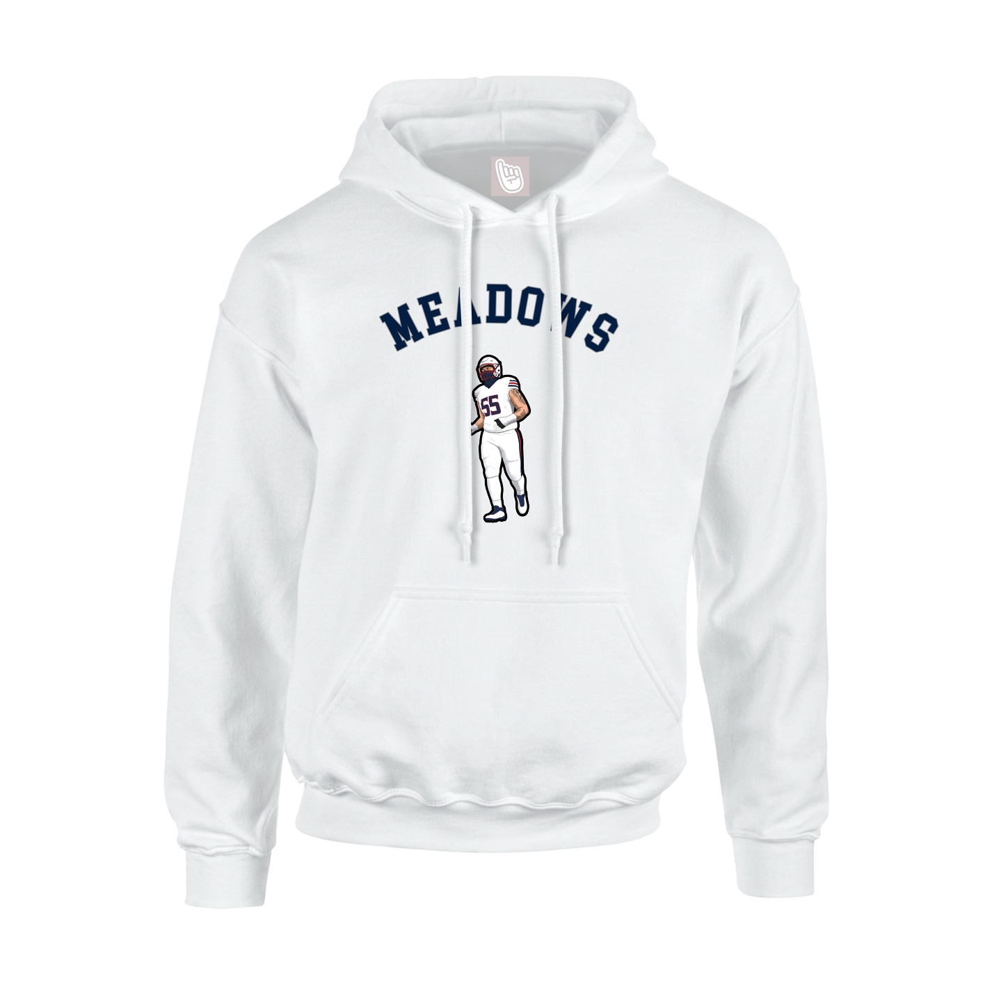 Hoodie — Shirsey Arch in White
