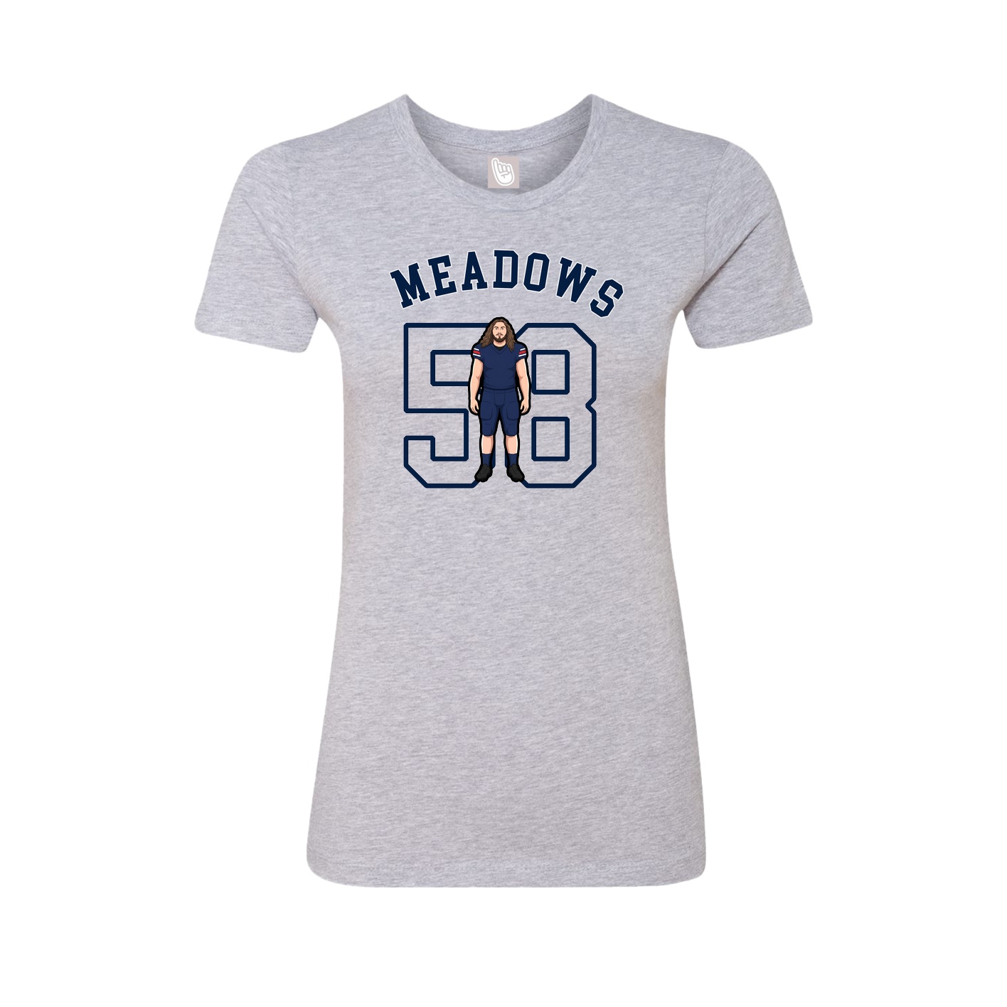 Fitted Women's Tee — Shirsey Arch in Grey