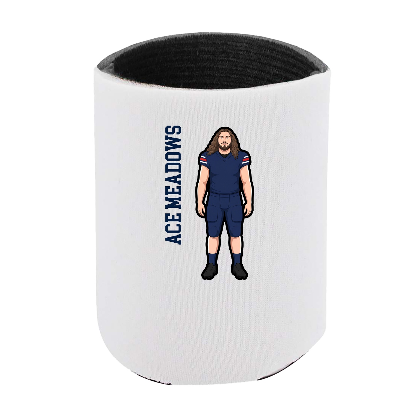 Can Holder — Name Vertical in White