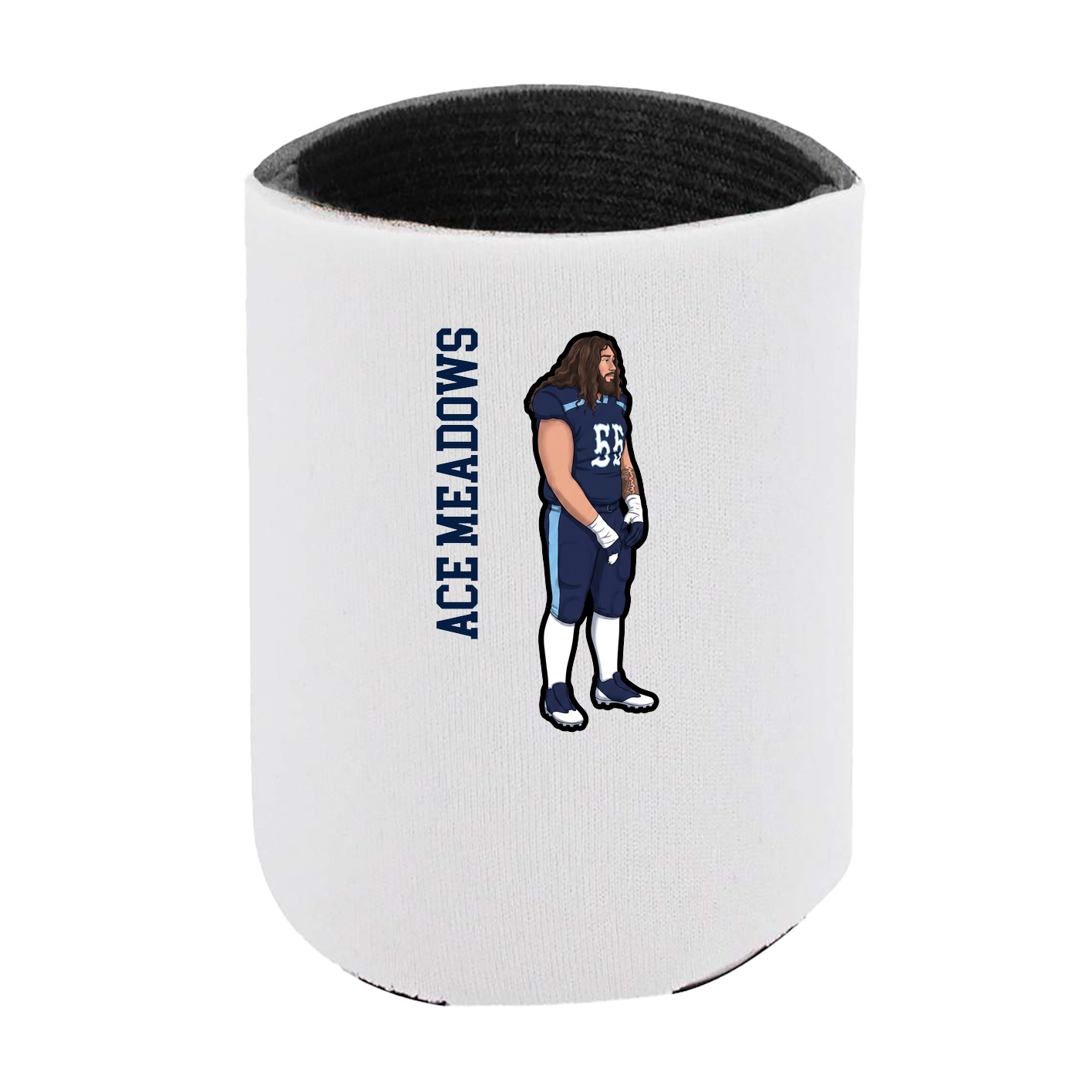 Can Holder — Name Vertical in White