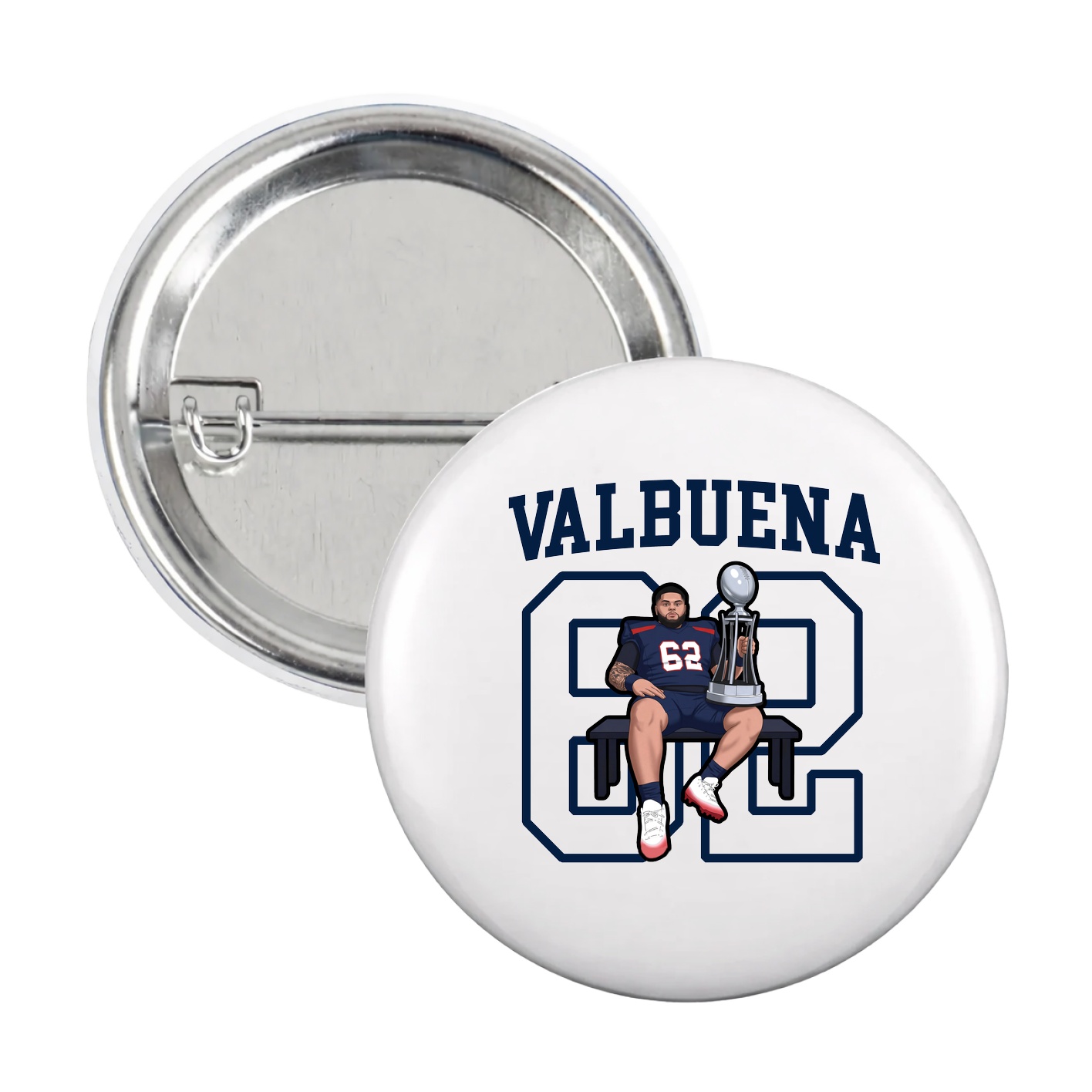 Game Day Button — Shirsey in White