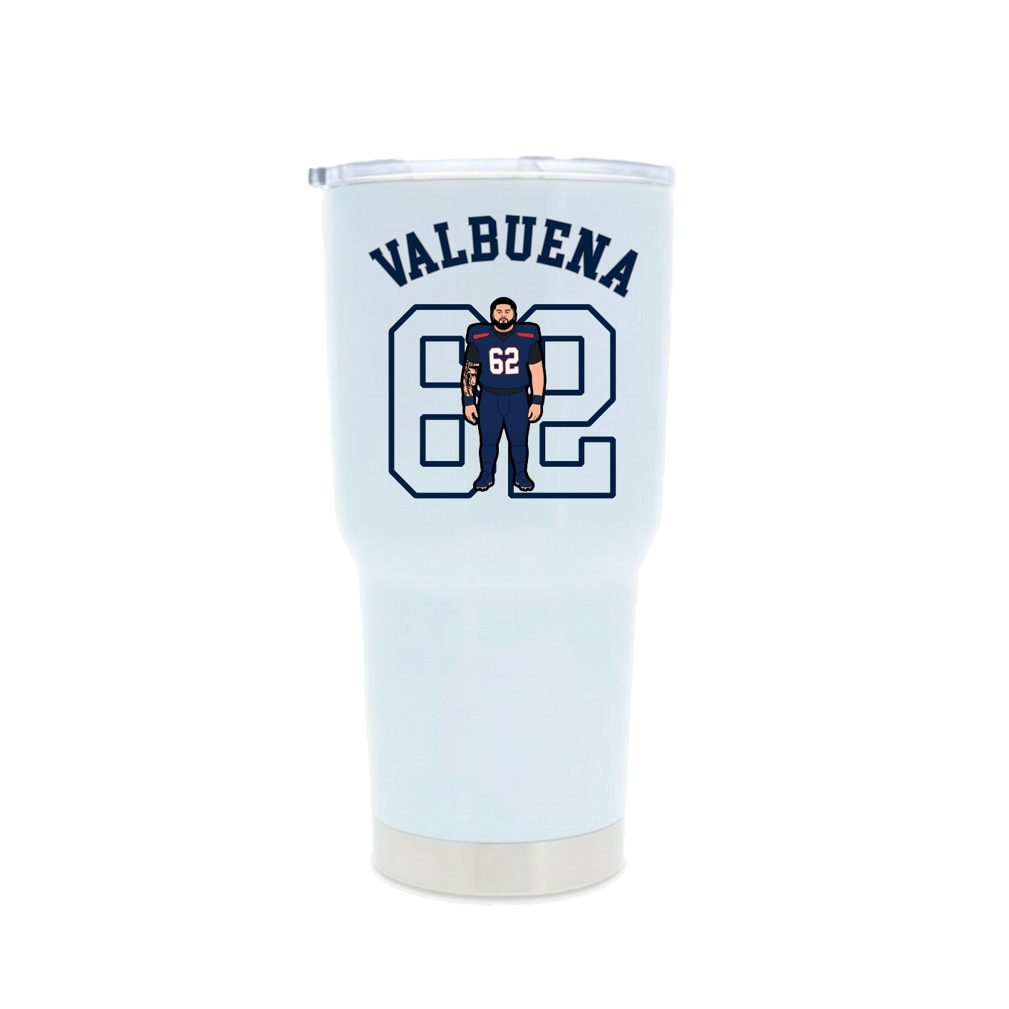 30oz Stainless Steel Tumbler — Shirsey Arch in White