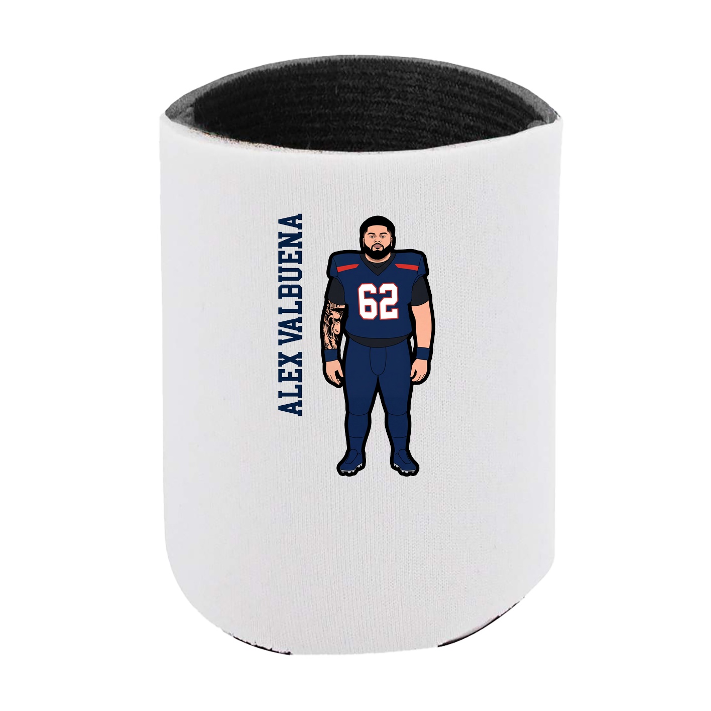 Can Holder — Name Vertical in White