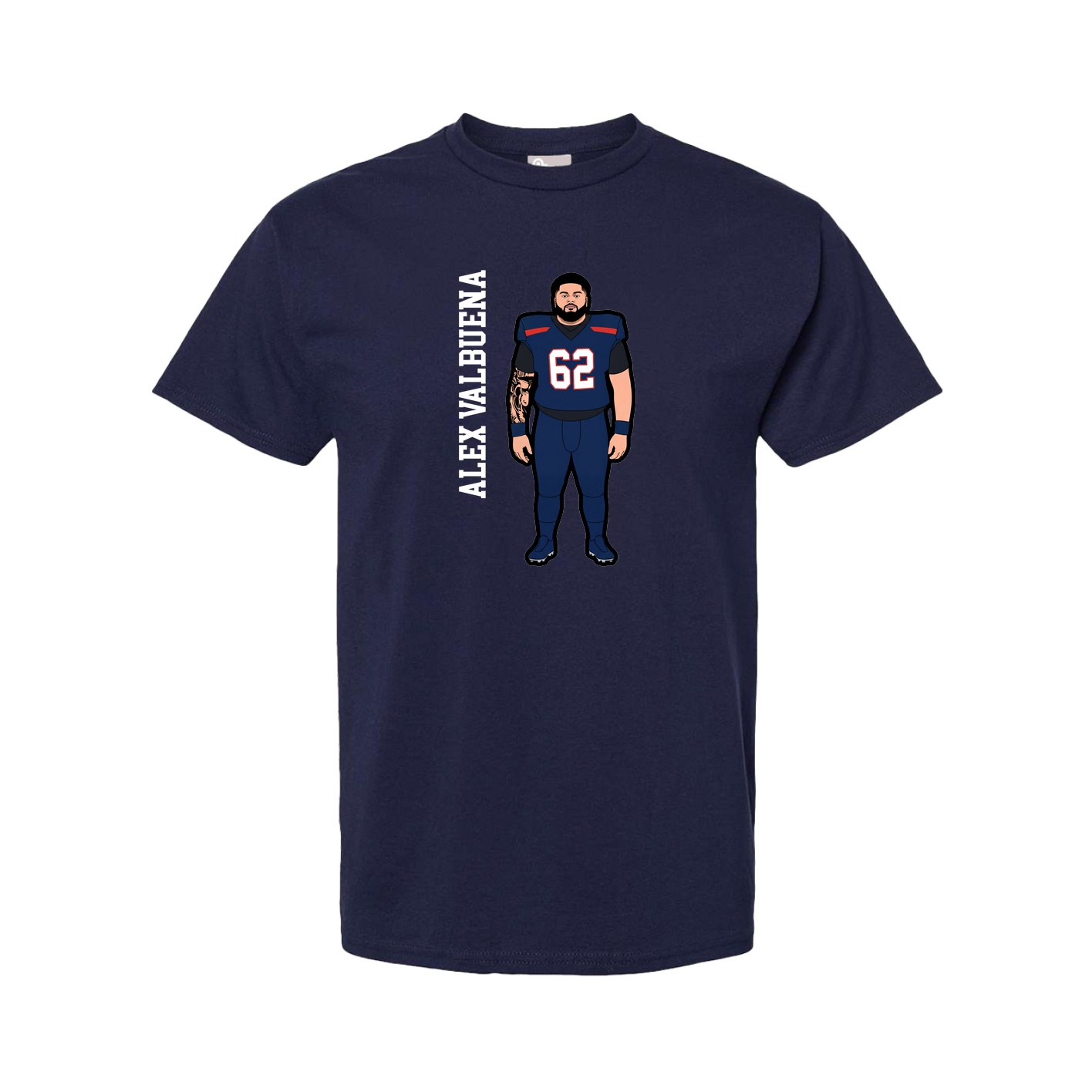 Youth Tee — Name Vertical in Navy