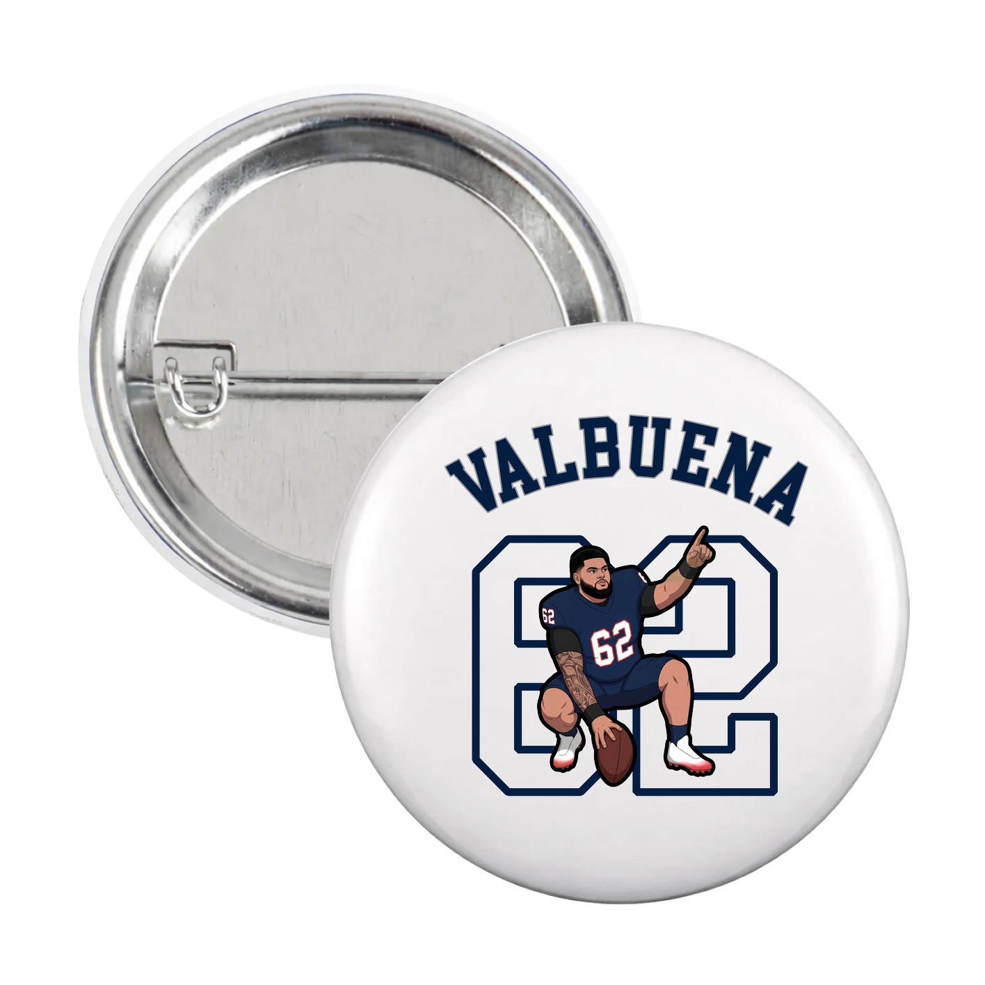 Game Day Button — Shirsey Arch in White