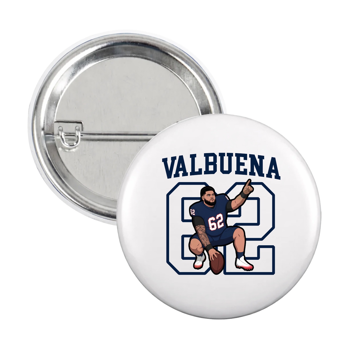 Game Day Button — Shirsey in White