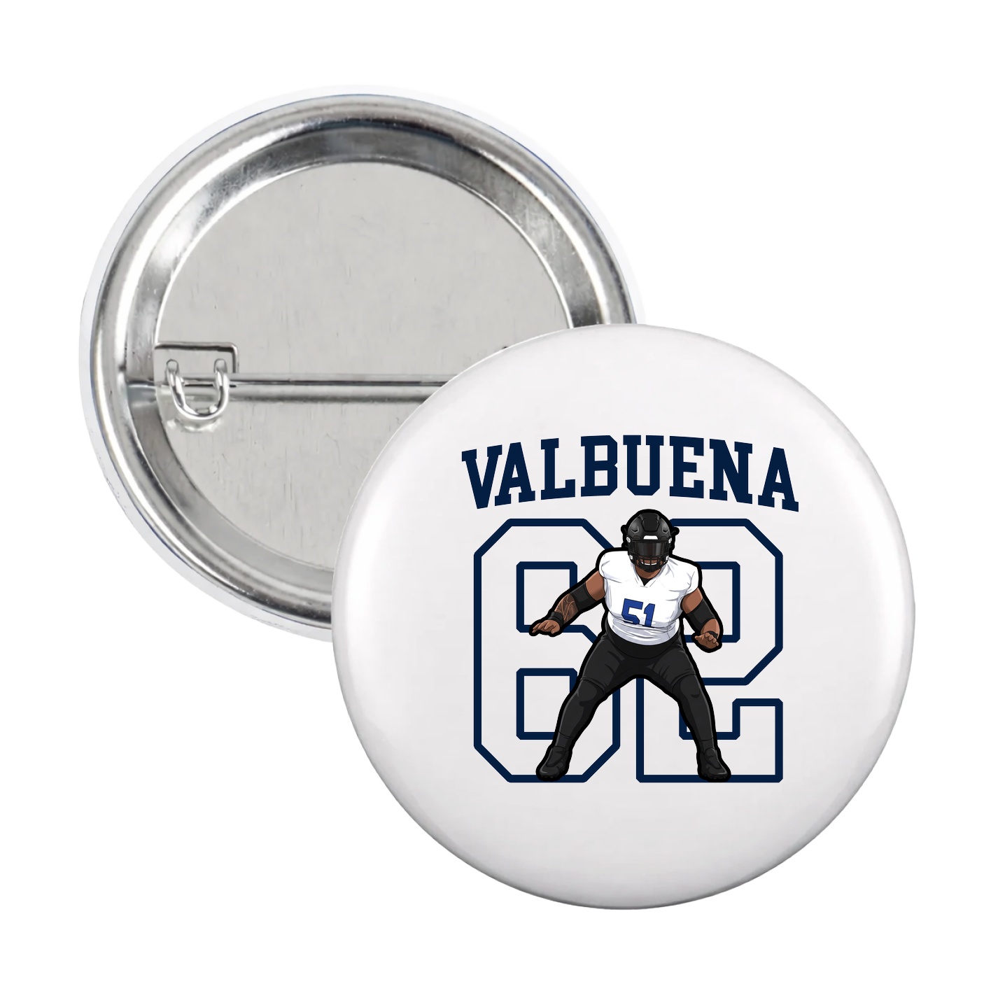 Game Day Button — Shirsey in White