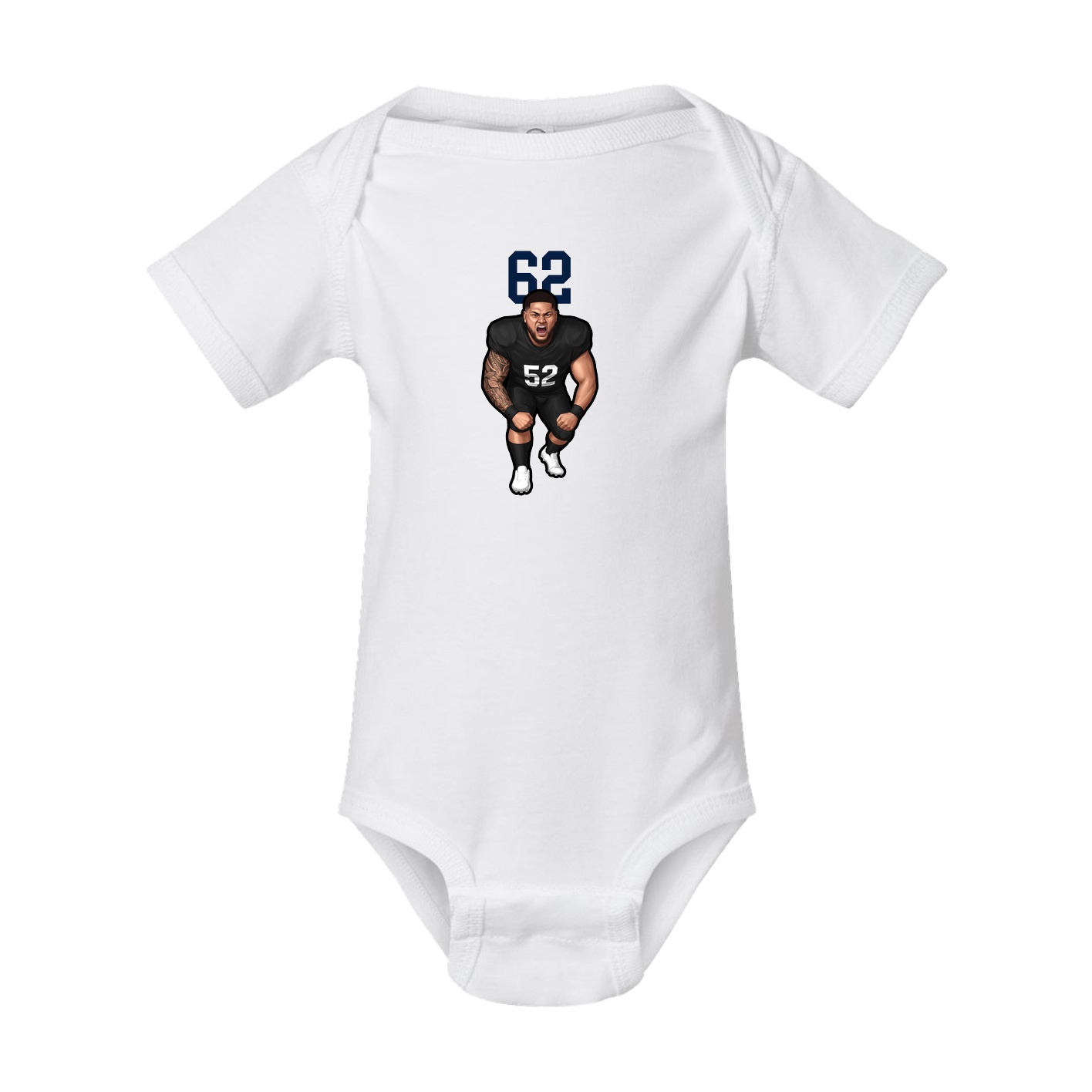 Baby Onesie — Number Top in White