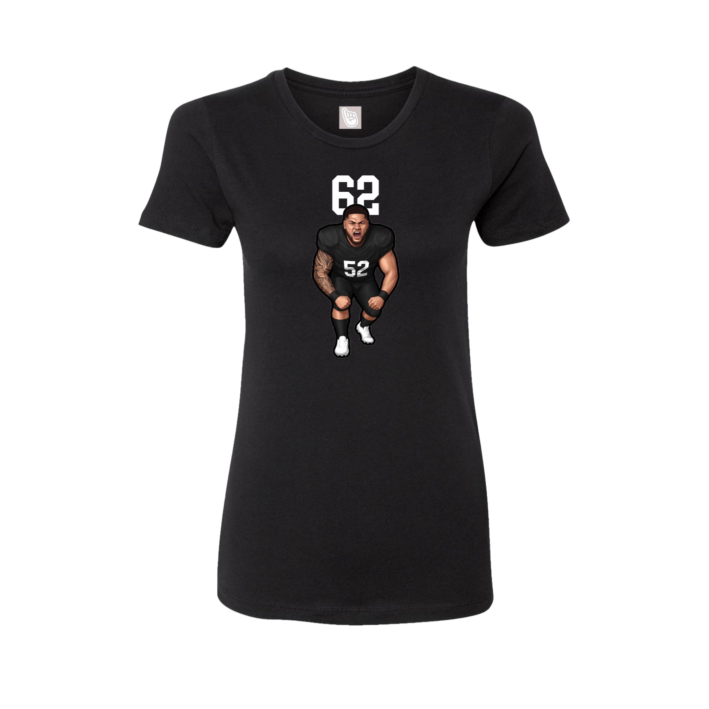 Womens Tee — Number Top in Black