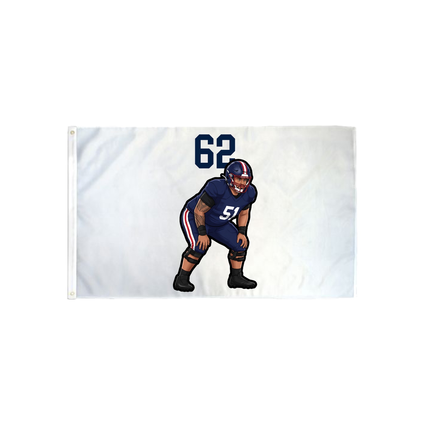 3x5 Flag — Number Top in Classic