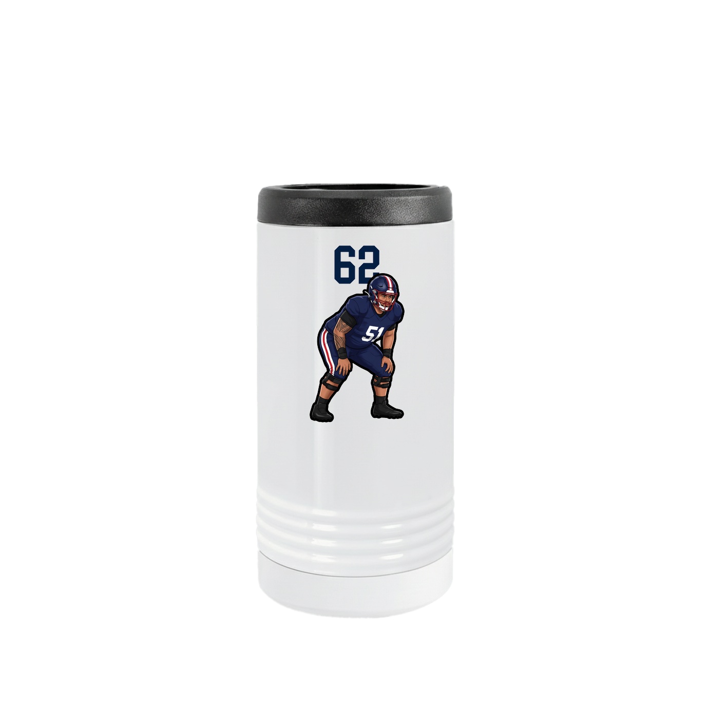 Slim Beverage Holder — Number Top in White