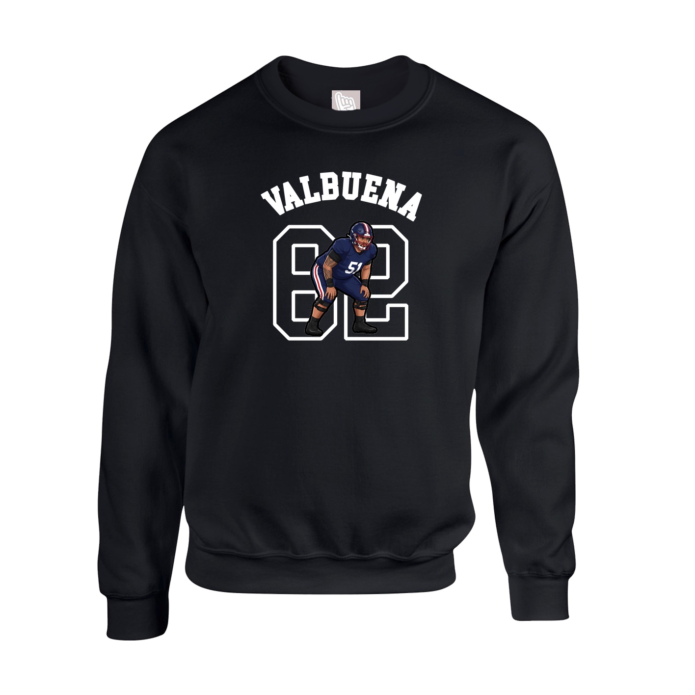 Fleece Crew — Shirsey Arch in Black