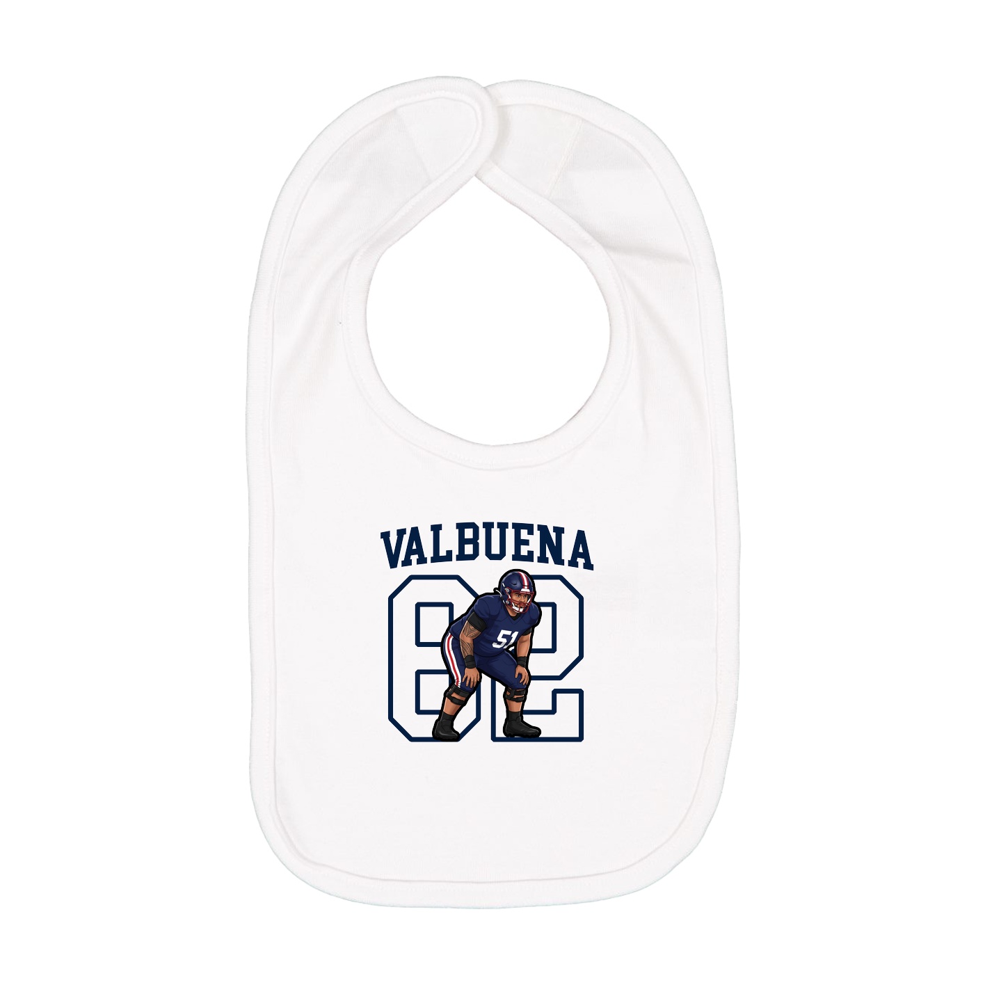 Infant Bib — Shirsey in White