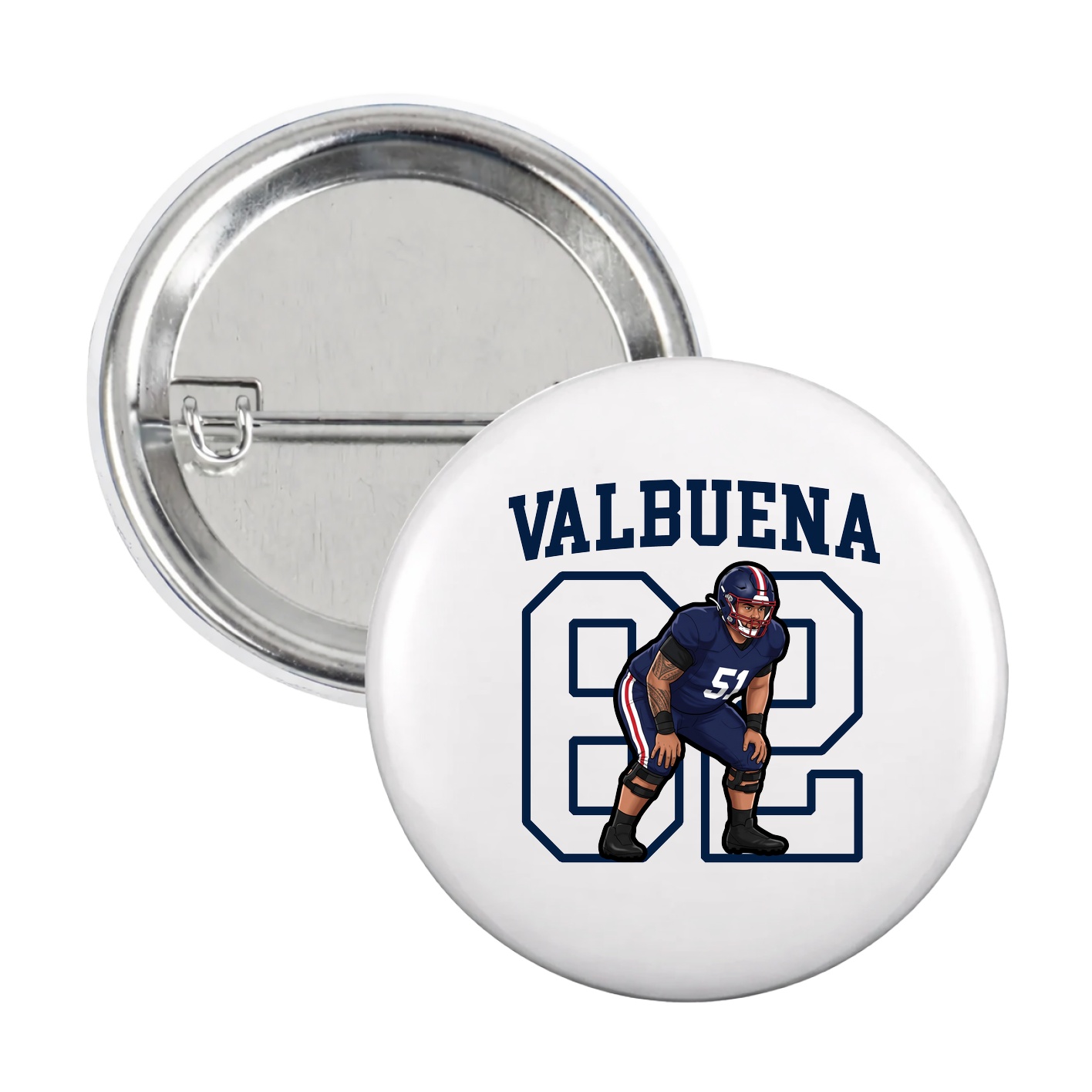 Game Day Button — Shirsey in White