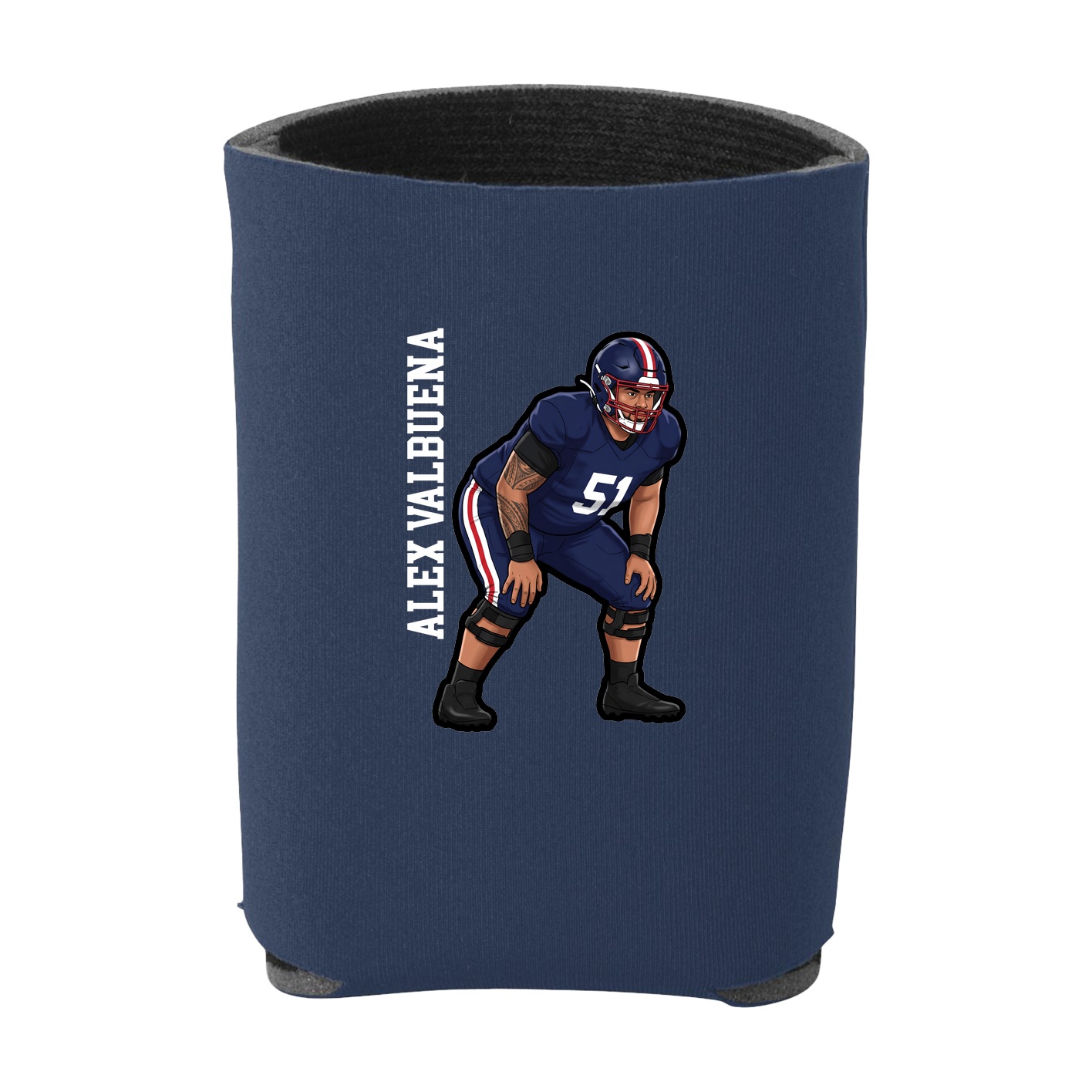 Can Holder — Name Vertical in Navy