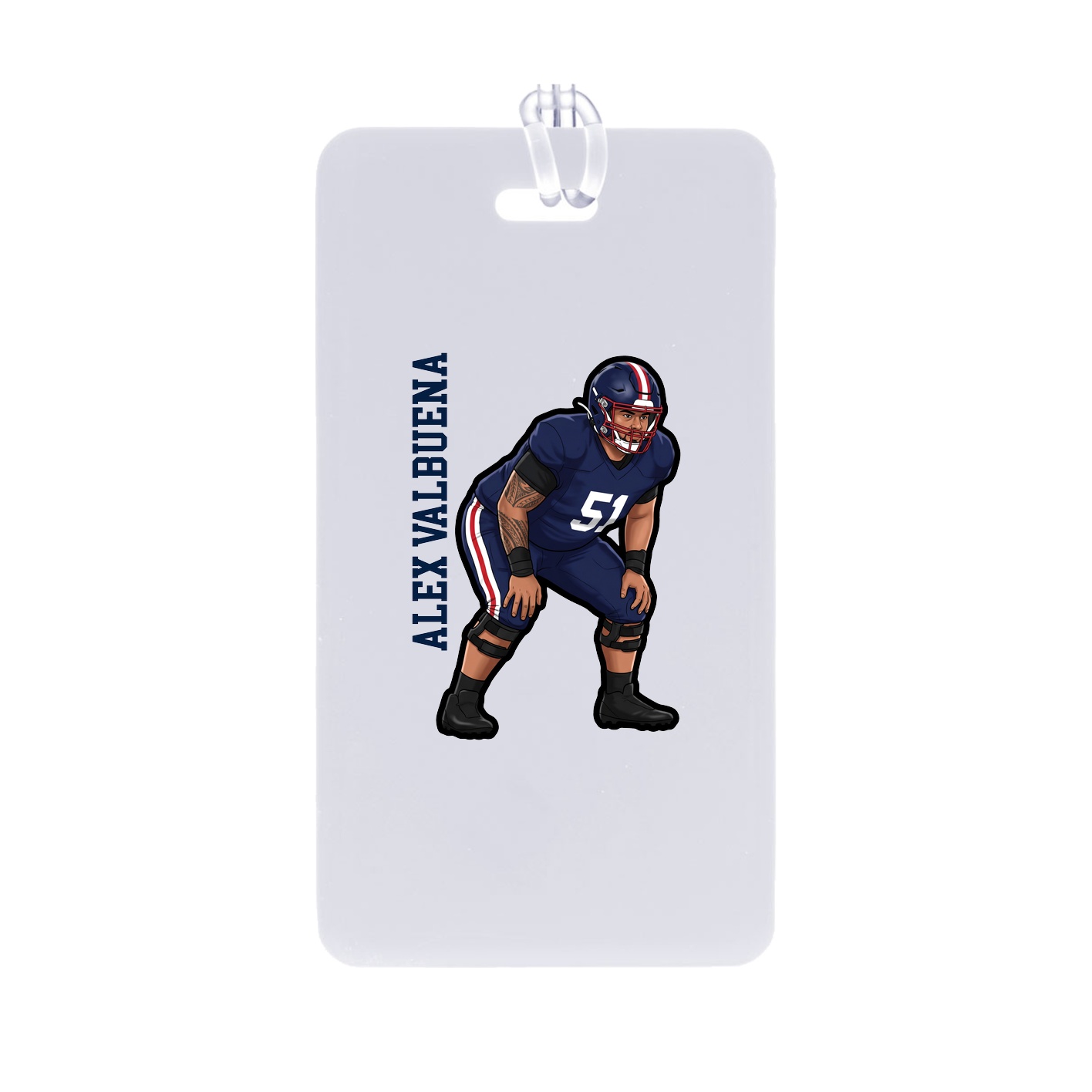Bag Tag — Name Vertical in Classic