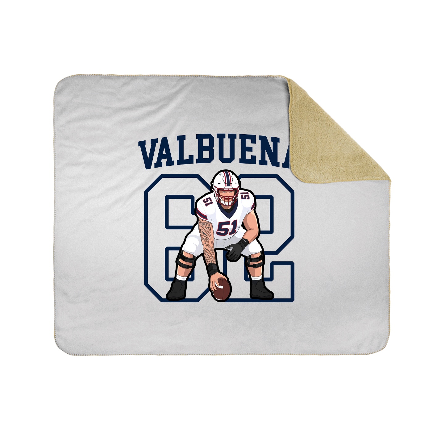 50x60 Sherpa Lined Throw Blanket