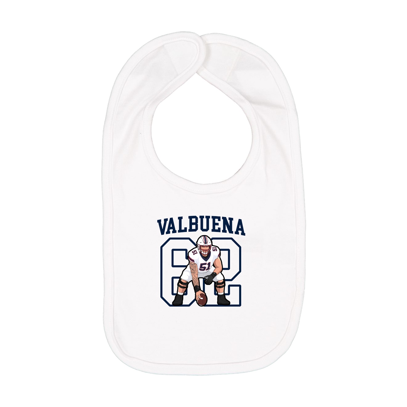Infant Bib — Shirsey in White