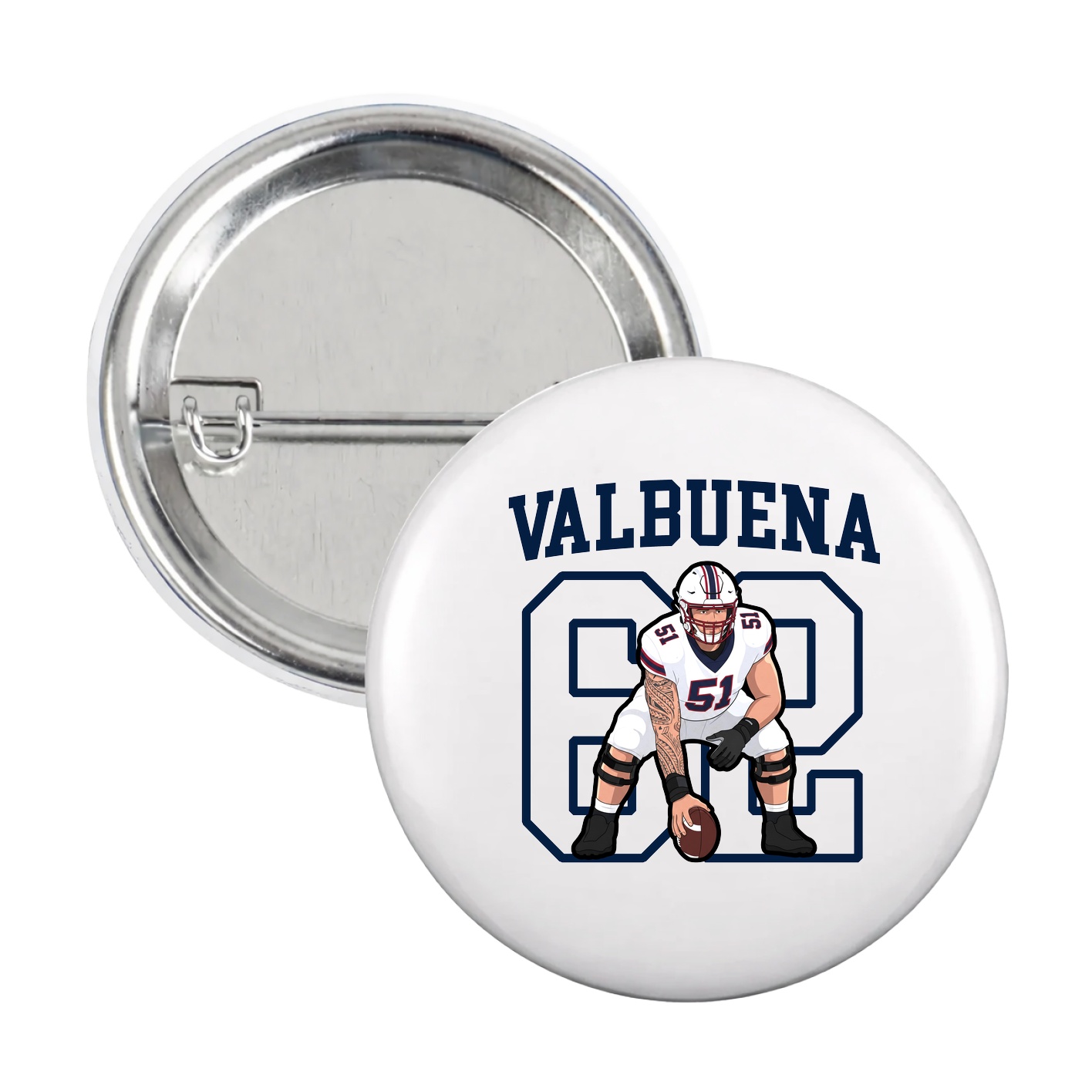 Game Day Button — Shirsey in White