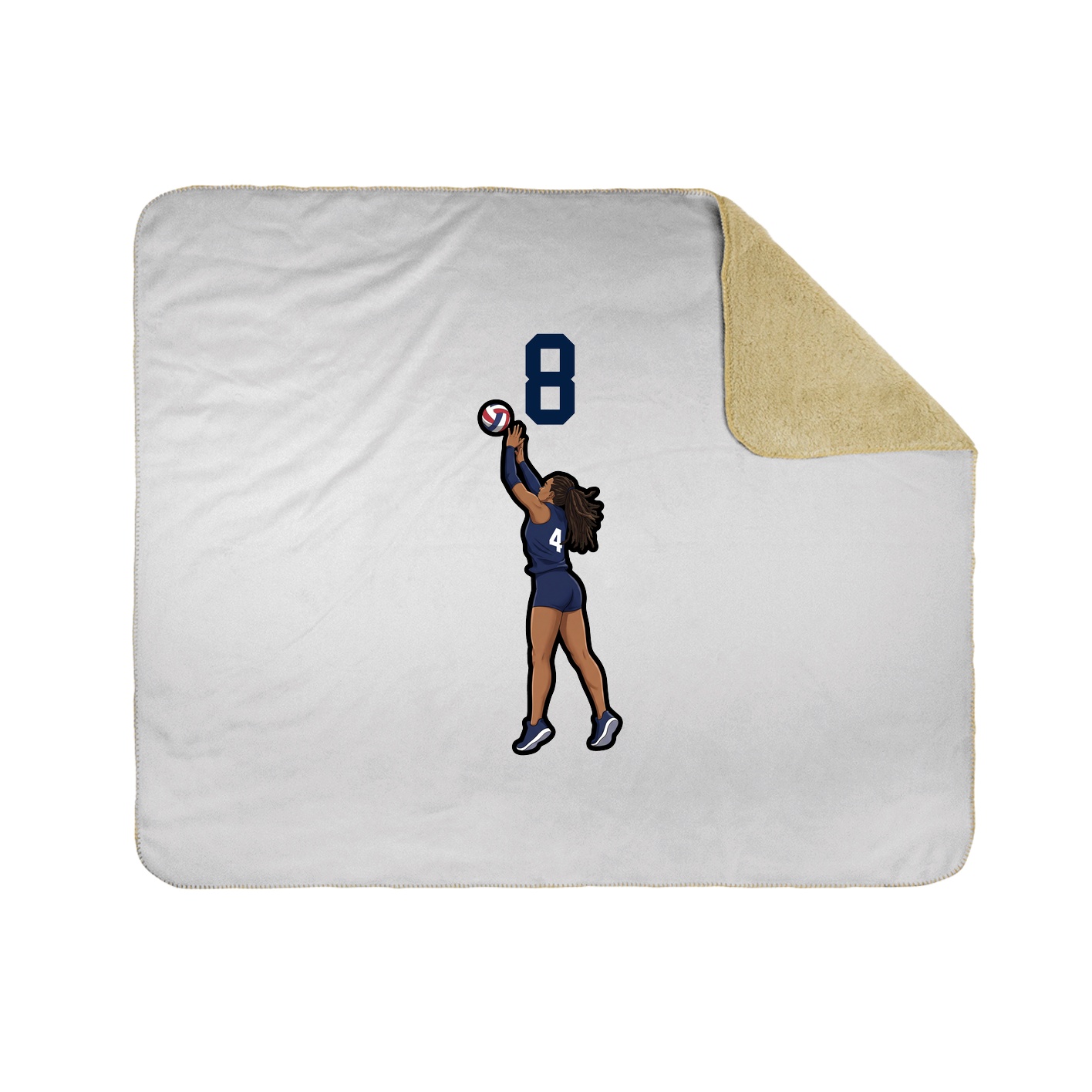 50x60 Sherpa Lined Throw Blanket