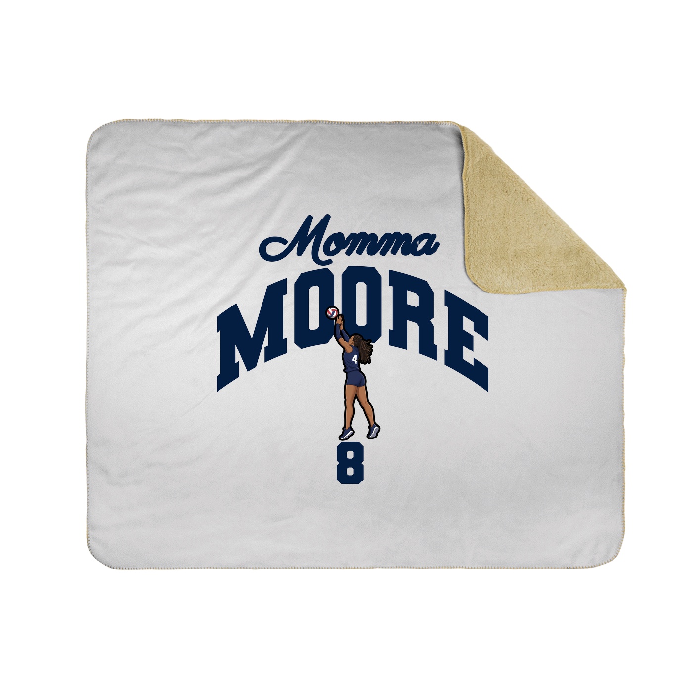 Throw Blanket — Mothers Day Arch in White
