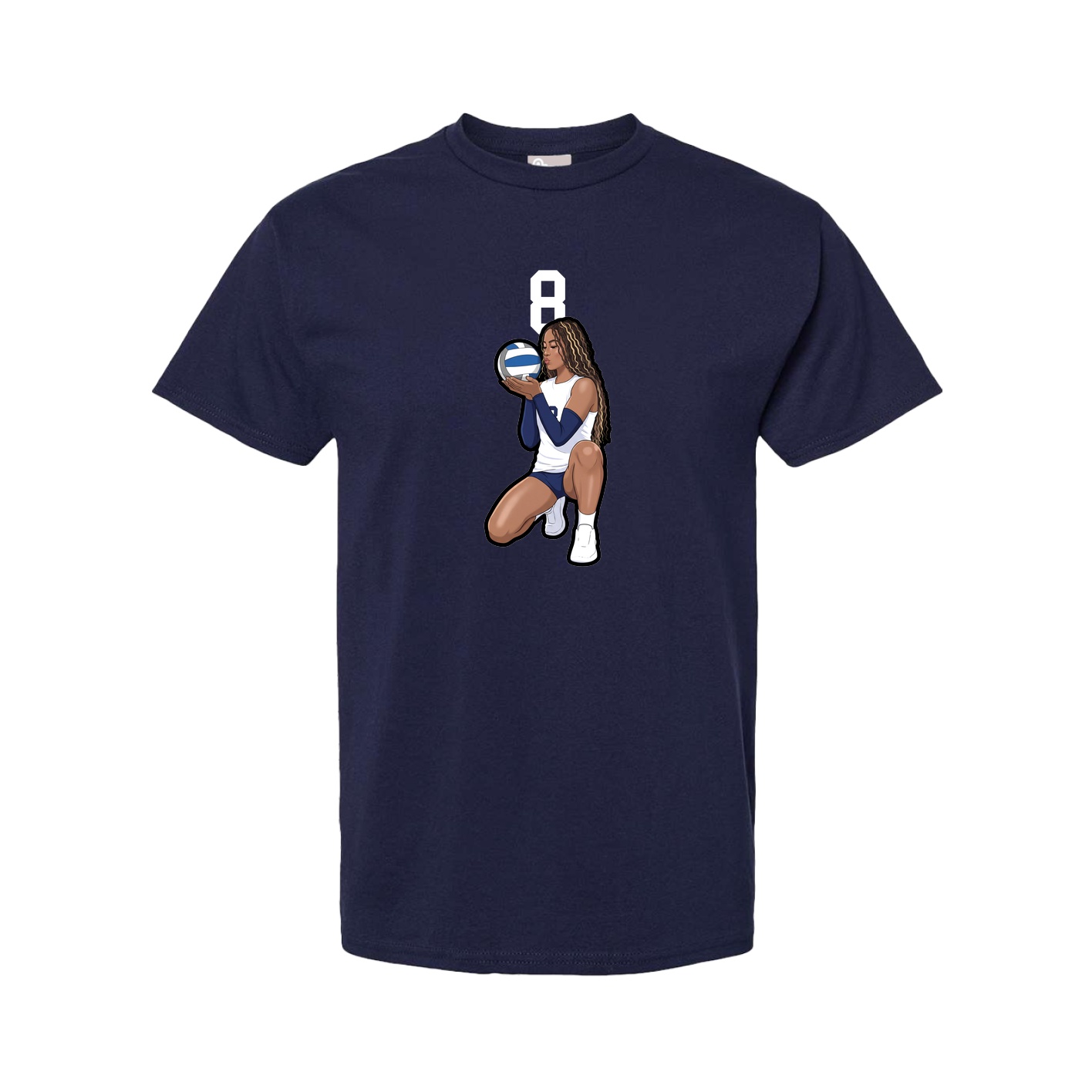 Tee — Number Top in Navy