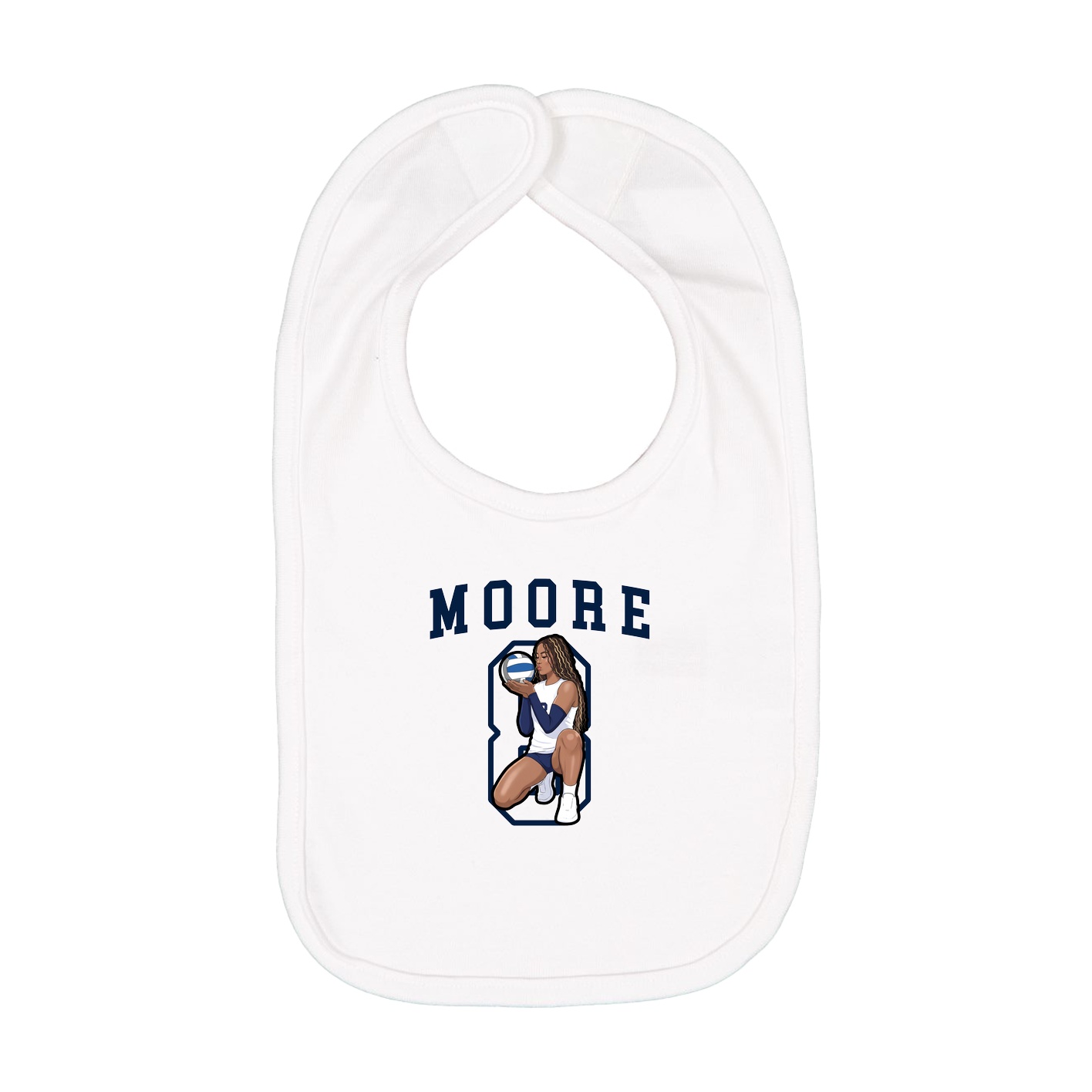 Infant Bib — Shirsey in White