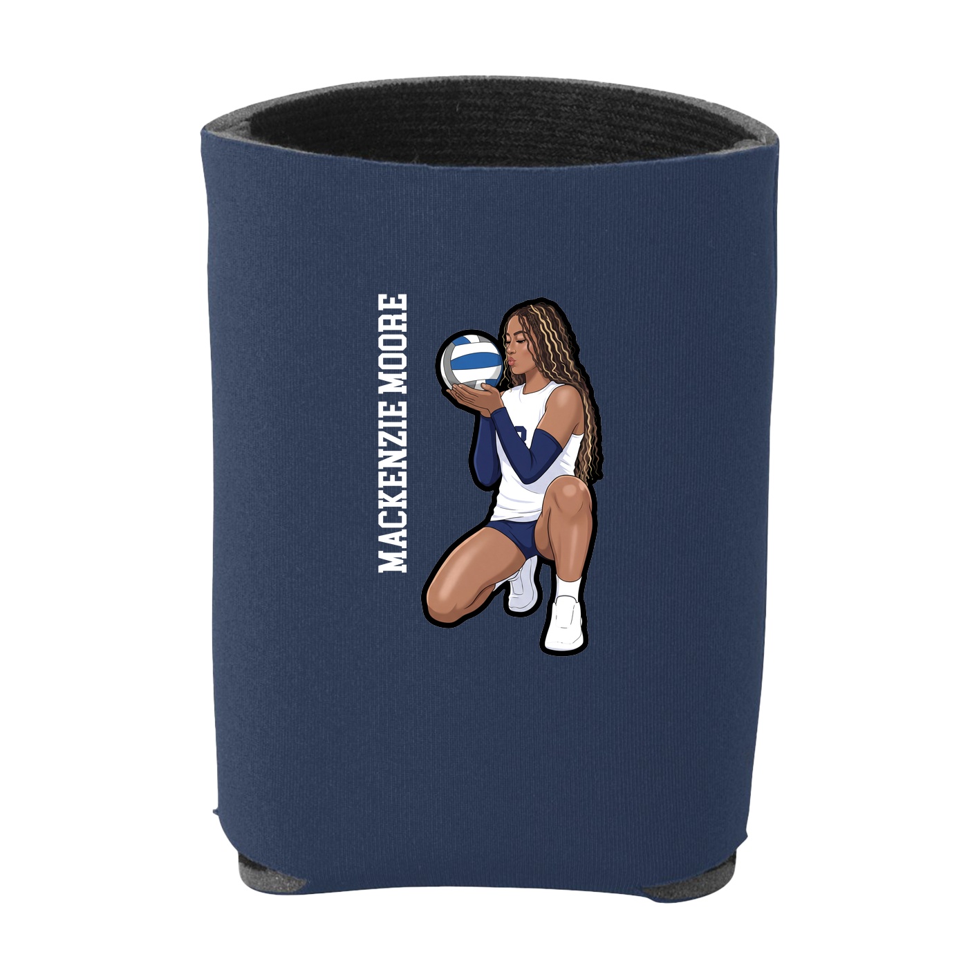 Can Holder — Name Vertical in Navy