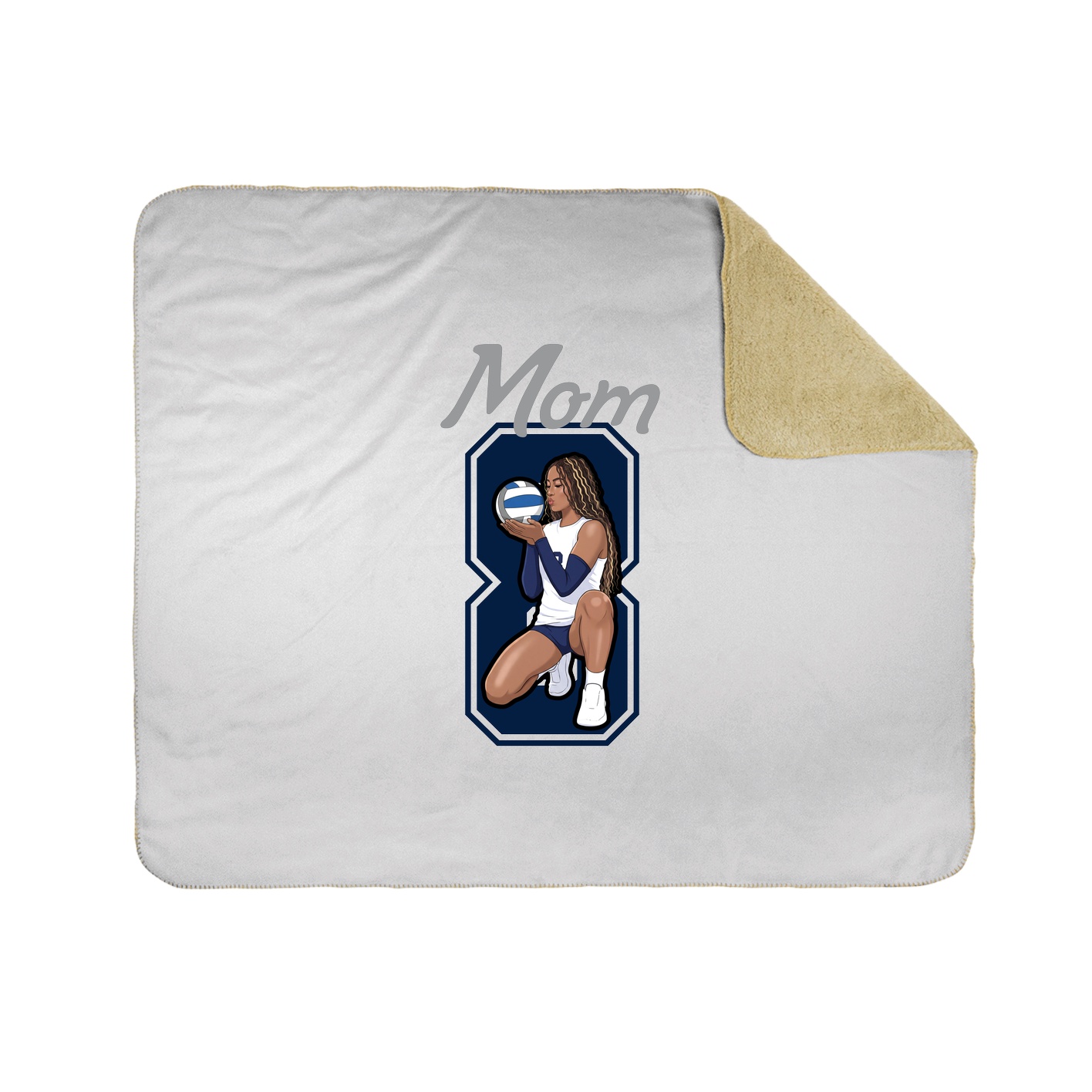 Throw Blanket — Mothers Day Shirsey in White